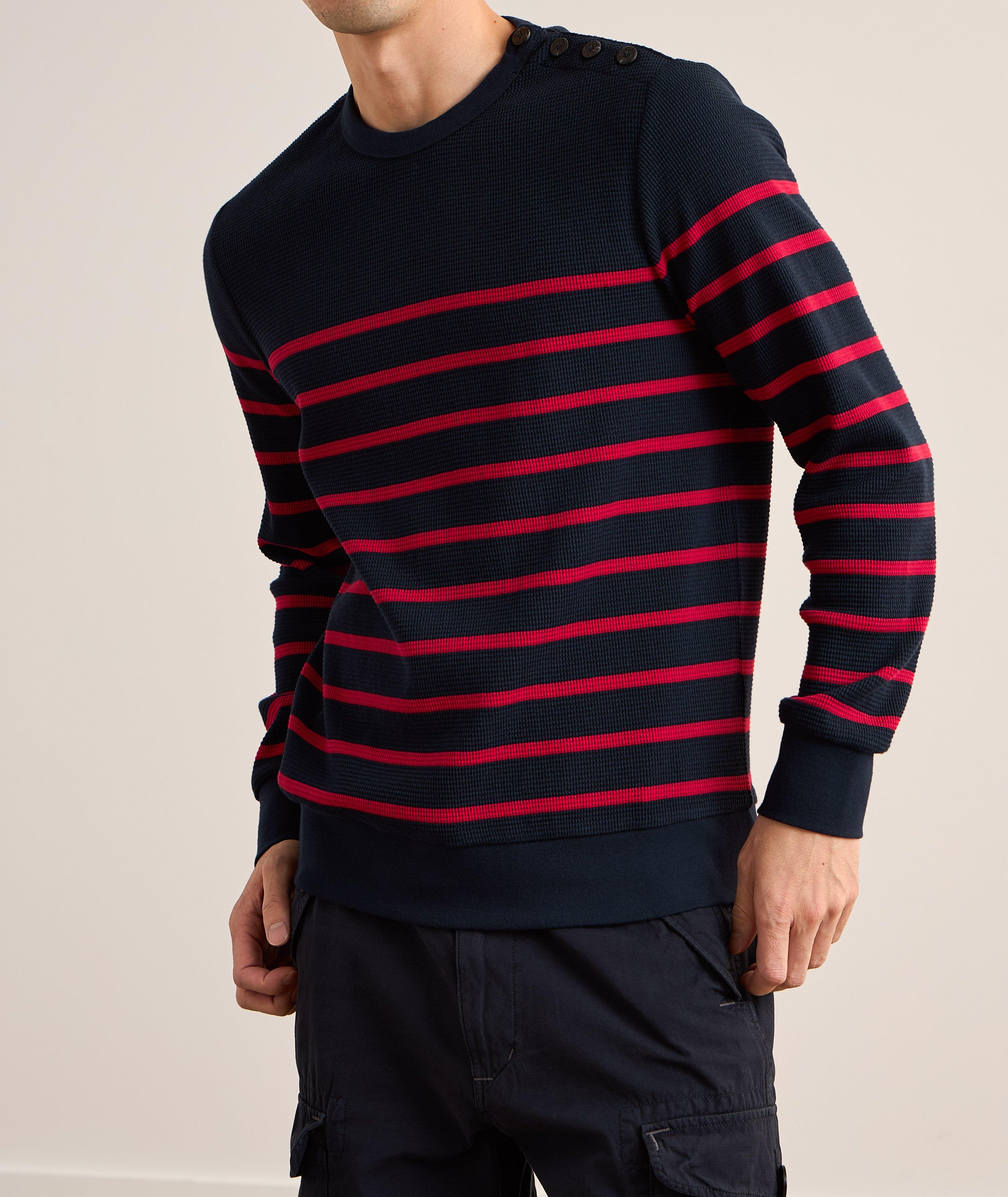 Striped Cotton Sweater image 1