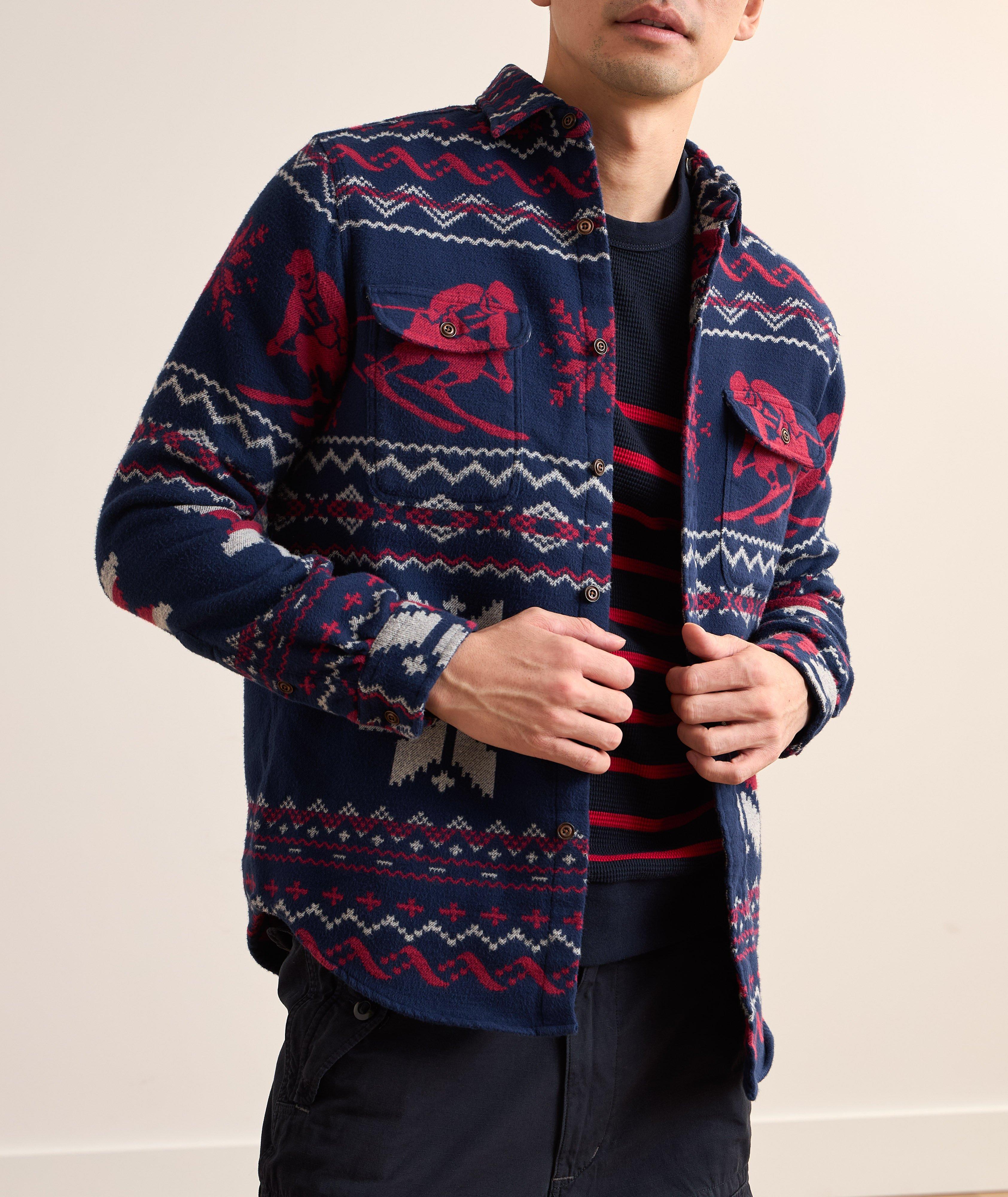 Fair Isle Ski Cotton Overshirt  image 1