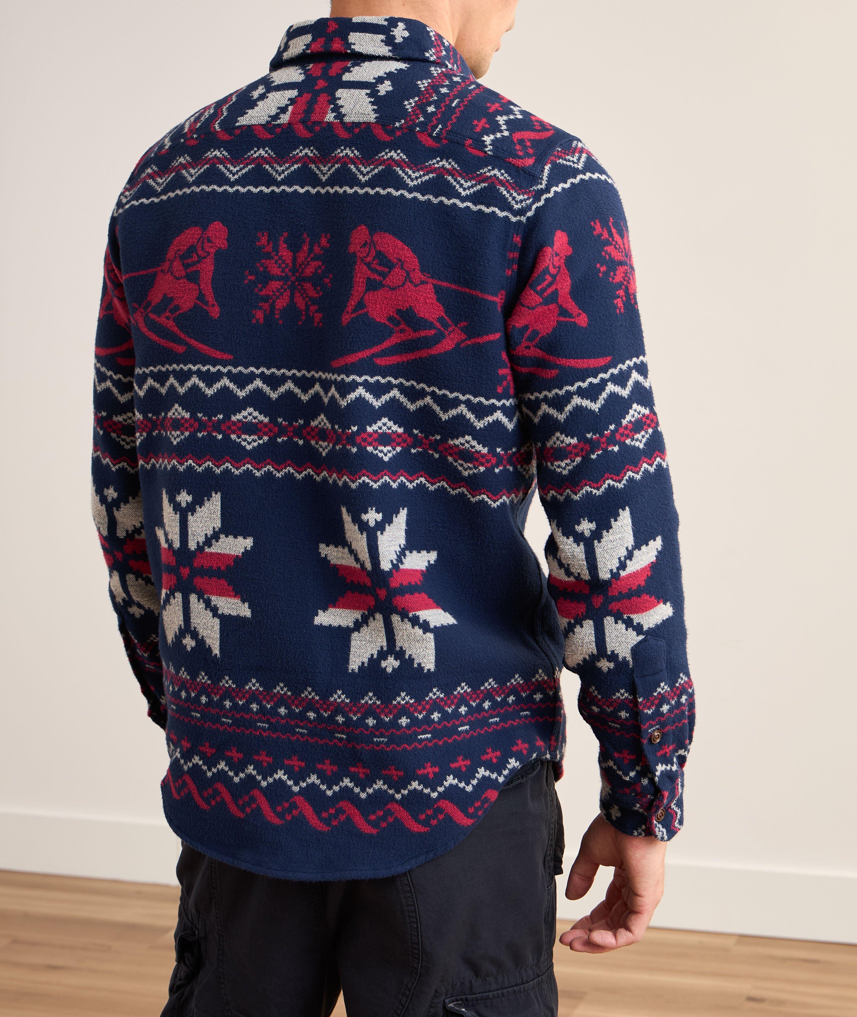 Fair Isle Ski Cotton Overshirt  image 2