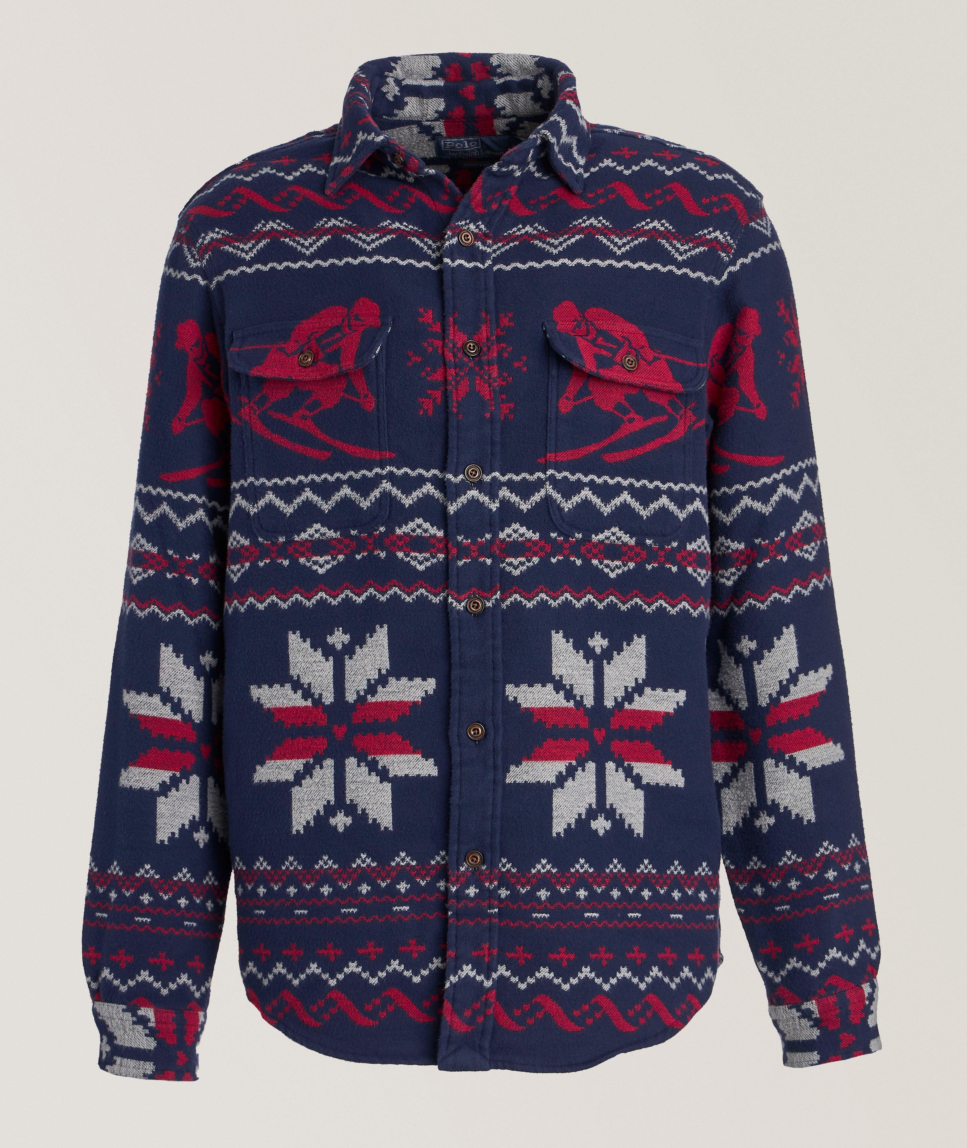 Fair Isle Ski Cotton Overshirt  image 0