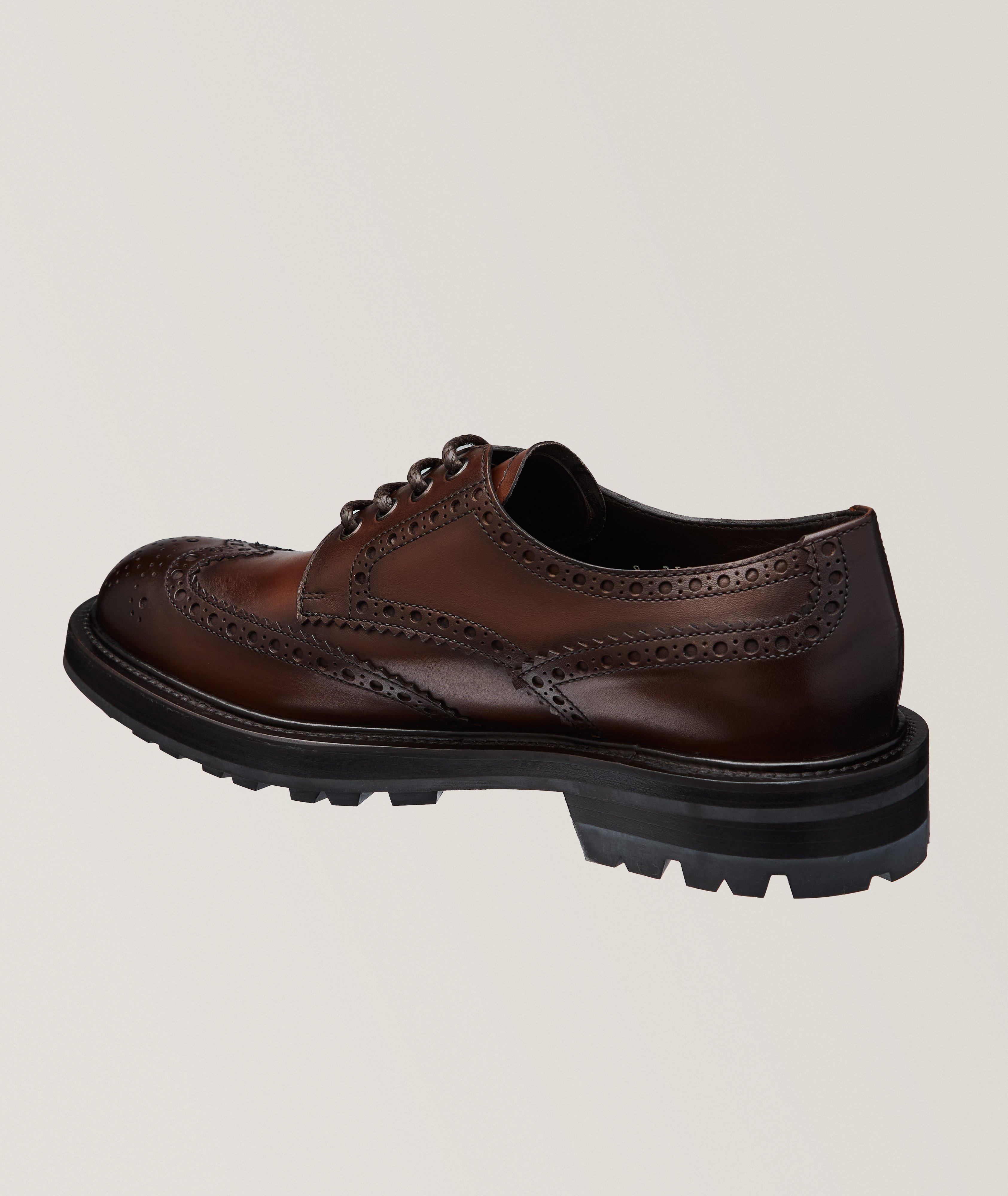 Burnished Leather Commando Derbies  image 1