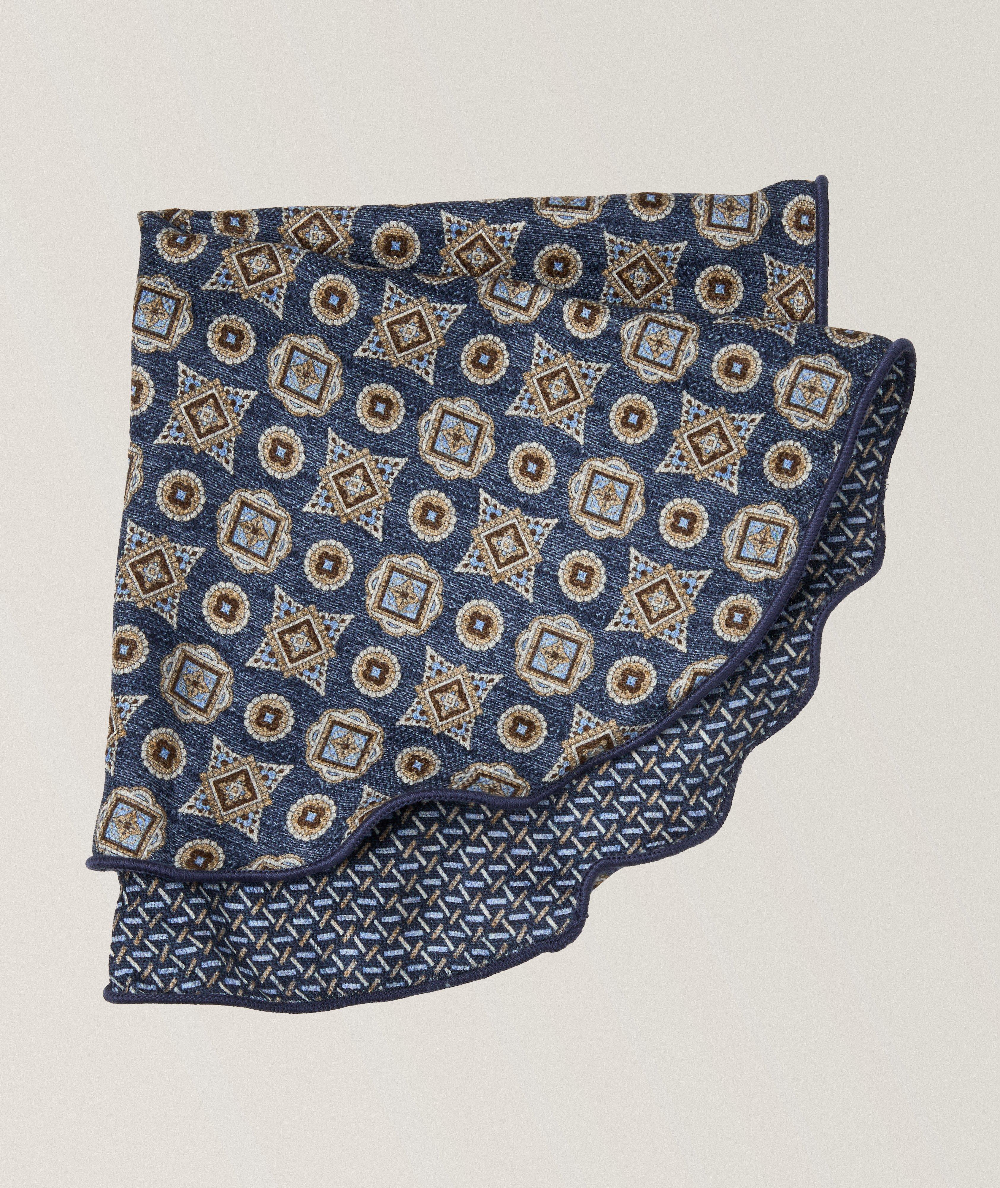 Reversible Medallion-Neat Silk Pocket Circle image 0