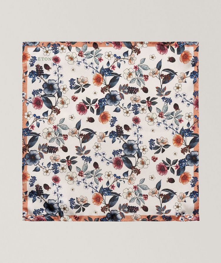 Floral Silk Twill Pocket Square image 1