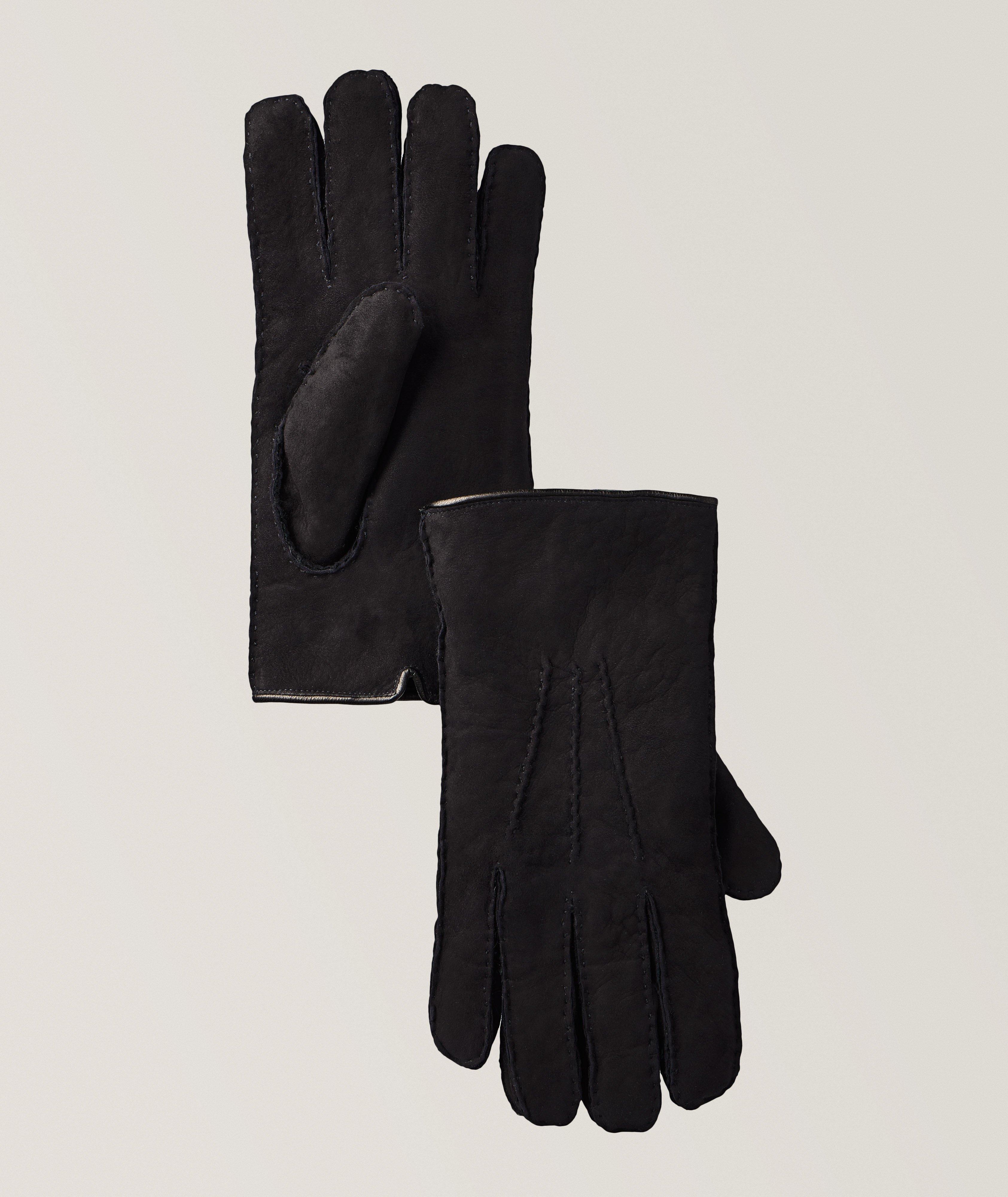 Handsewn Leather-Merino Shearling Gloves image 0