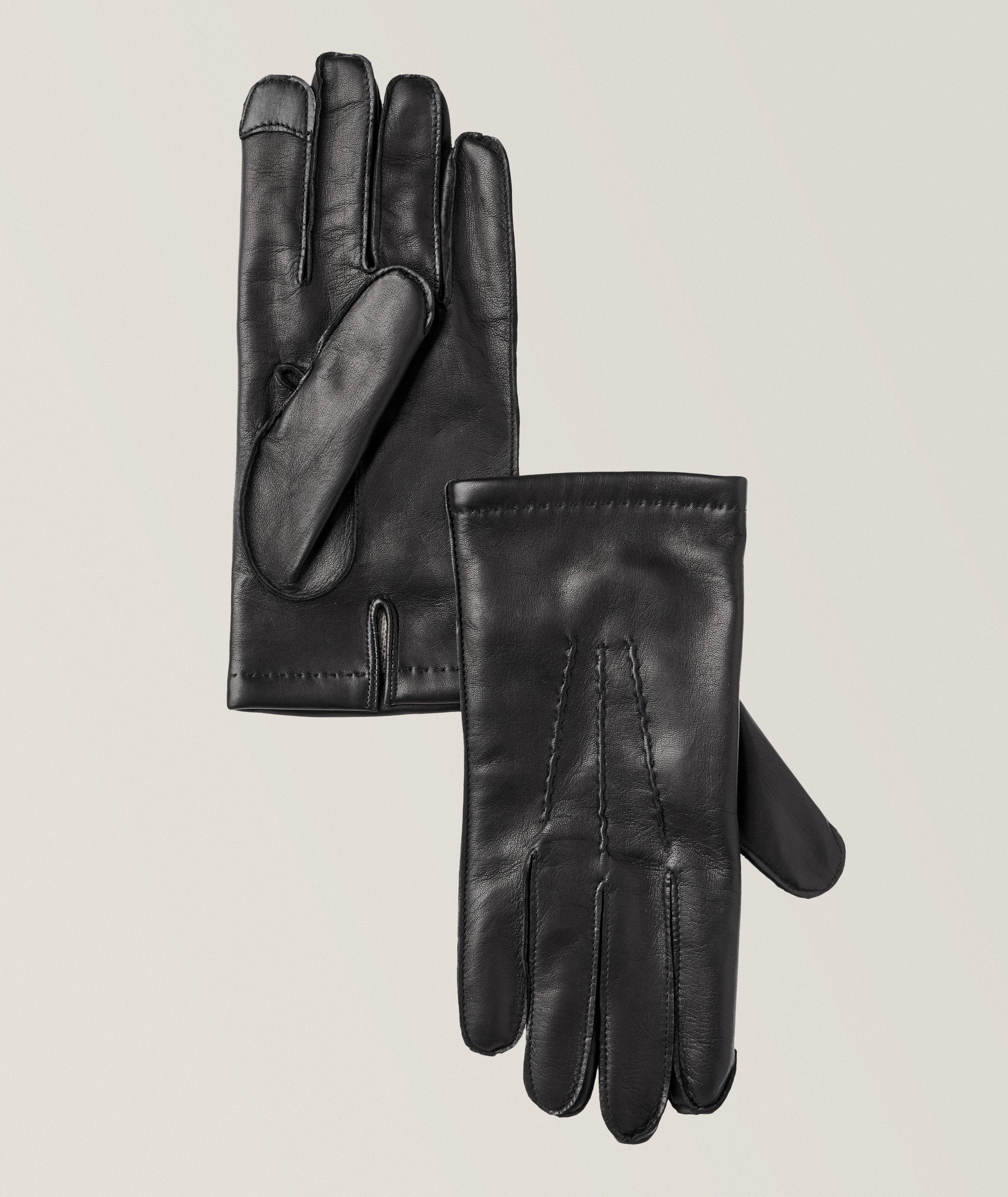 Nappa Leather & Cashmere Gloves image 0