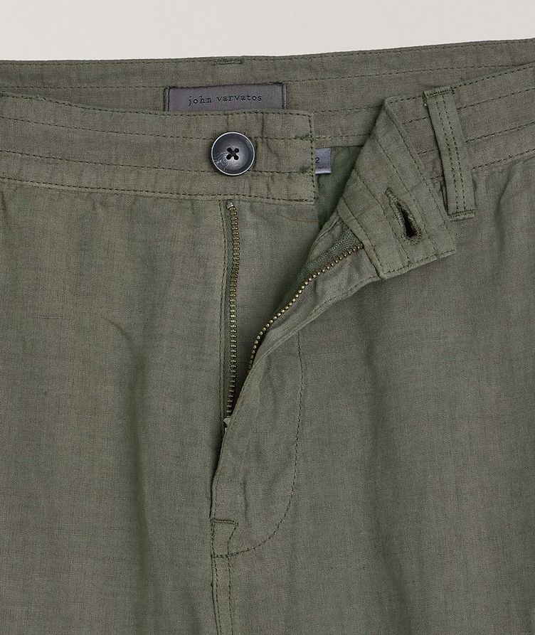 Pantalon cargo en coton et en lin image 1