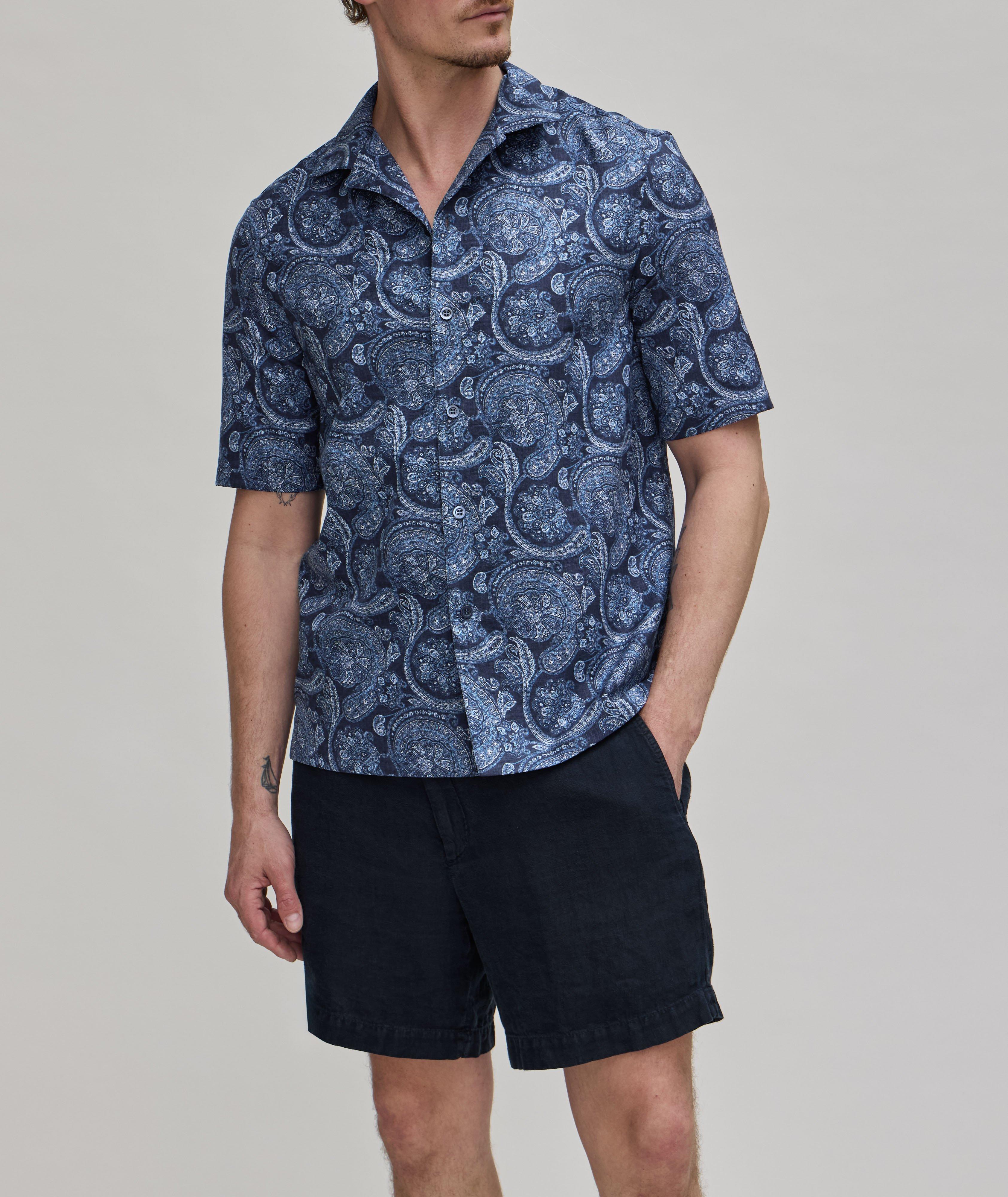 Paisley Cotton Camp Shirt  image 1