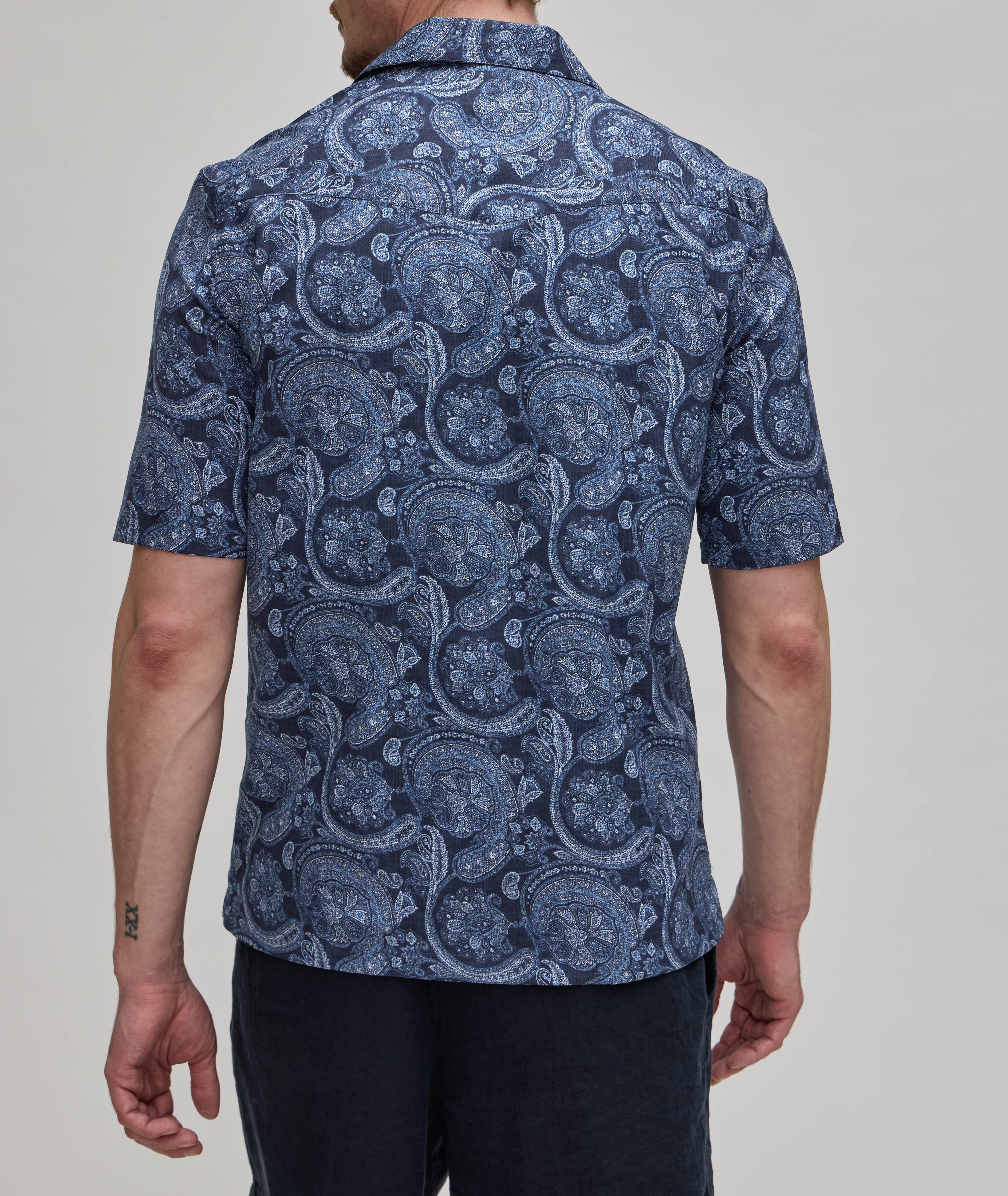 Paisley Cotton Camp Shirt