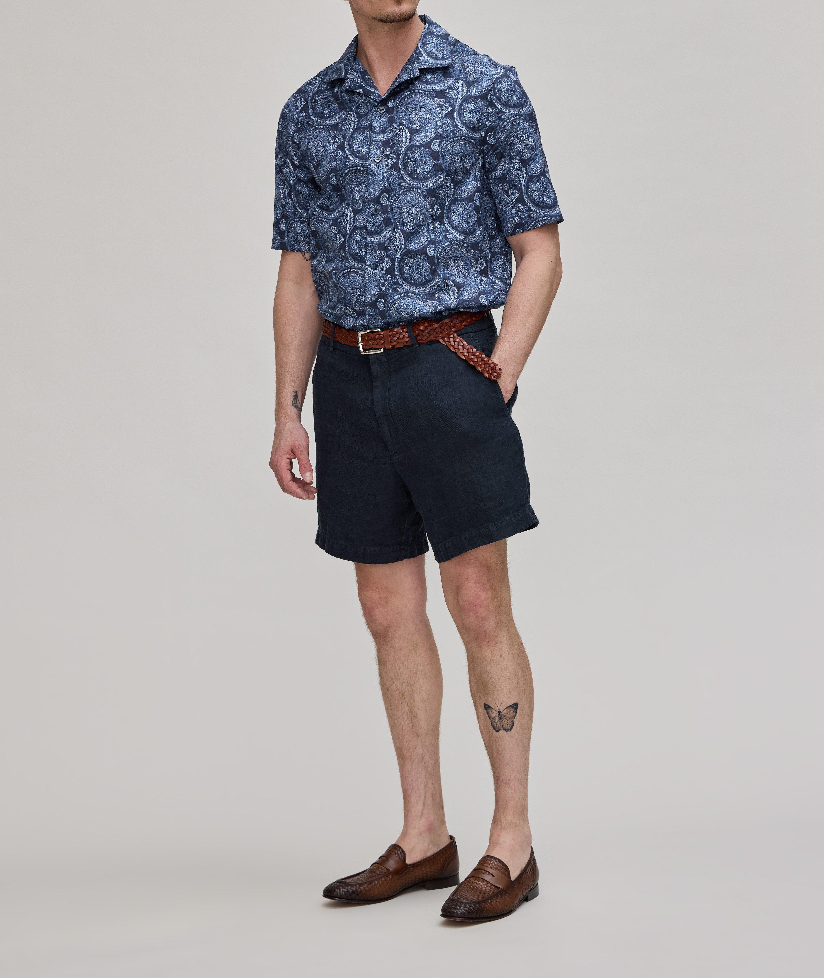 Paisley Cotton Camp Shirt