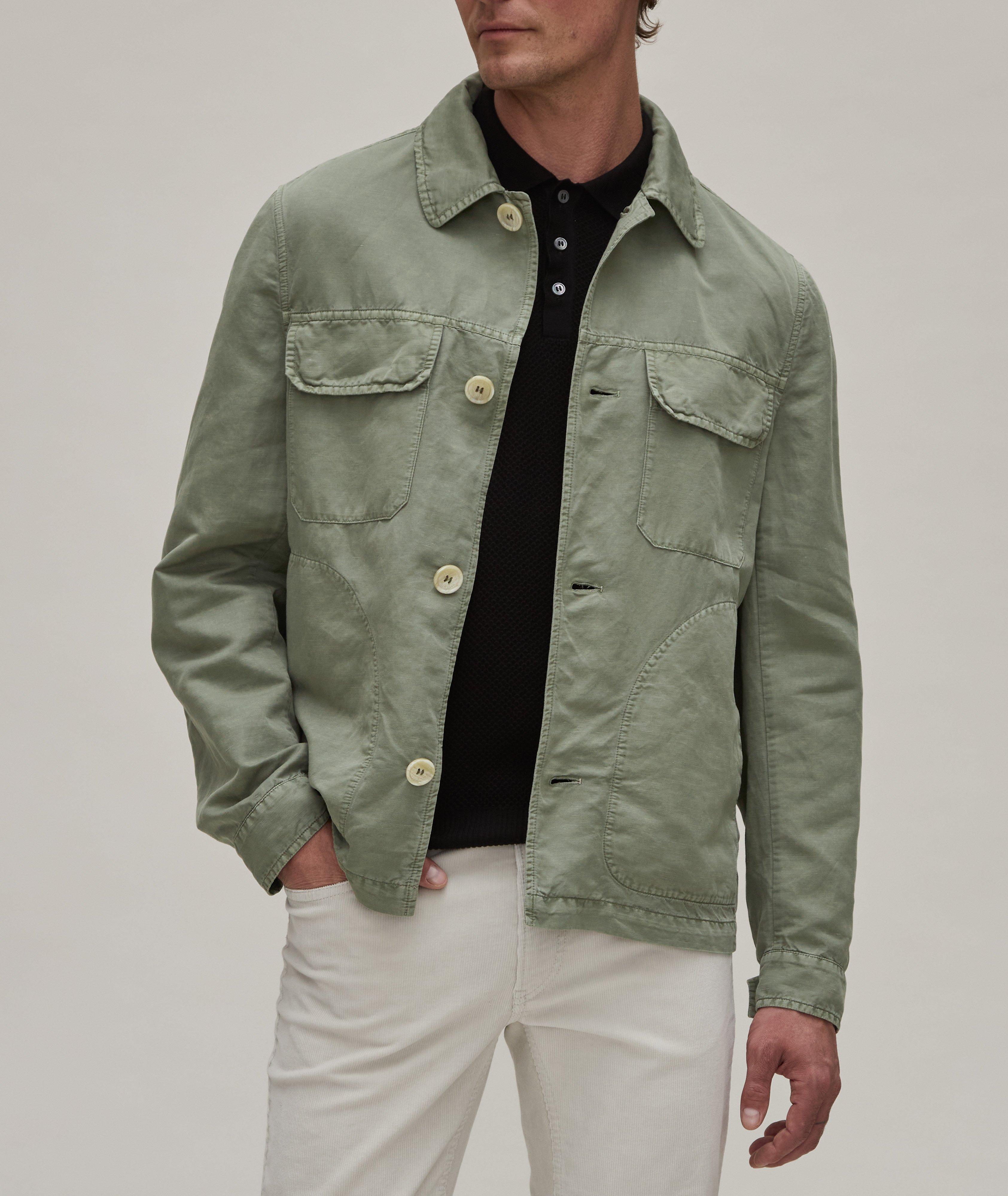 Linen-Cotton Overshirt  image 1