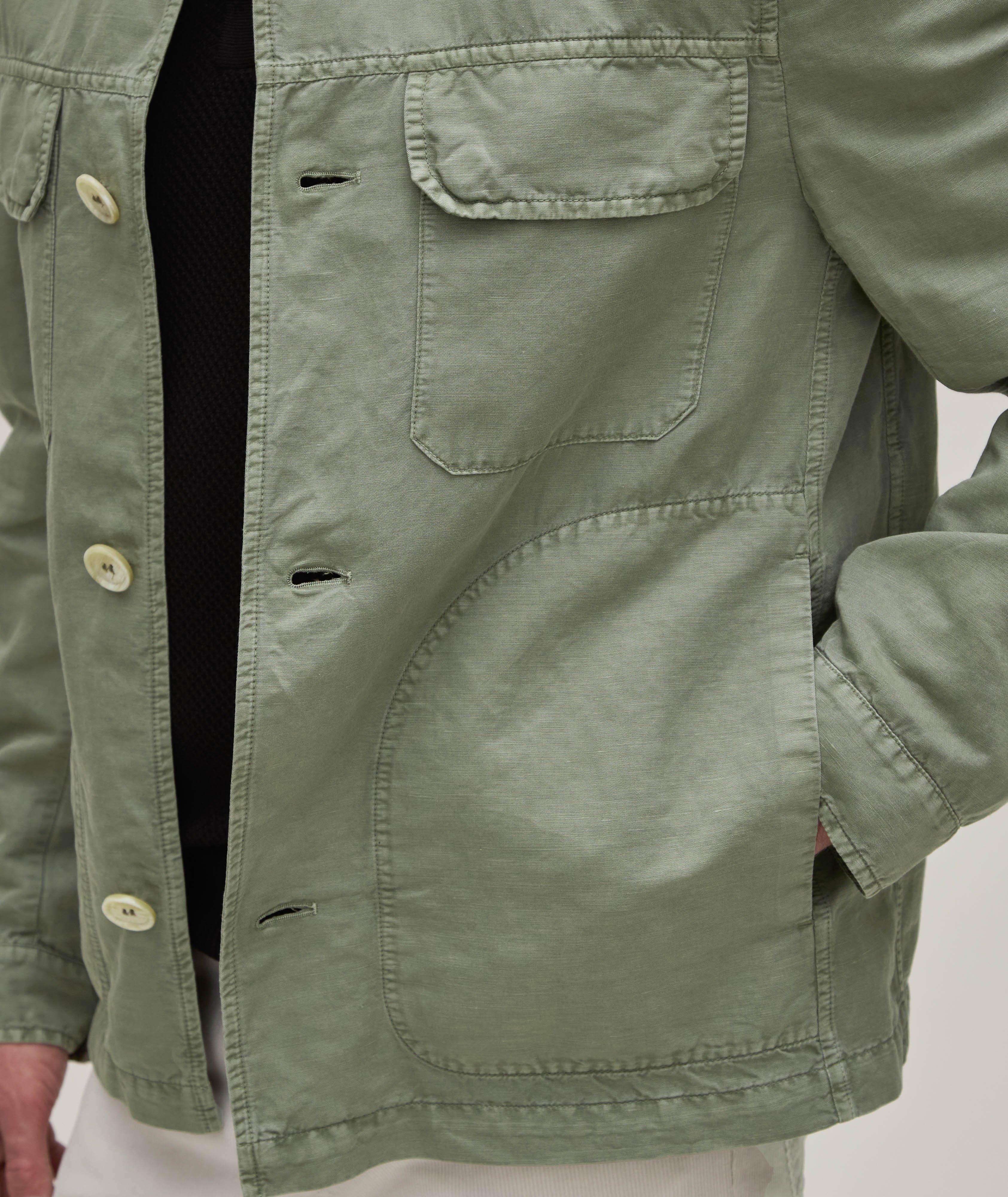 Linen-Cotton Overshirt  image 3