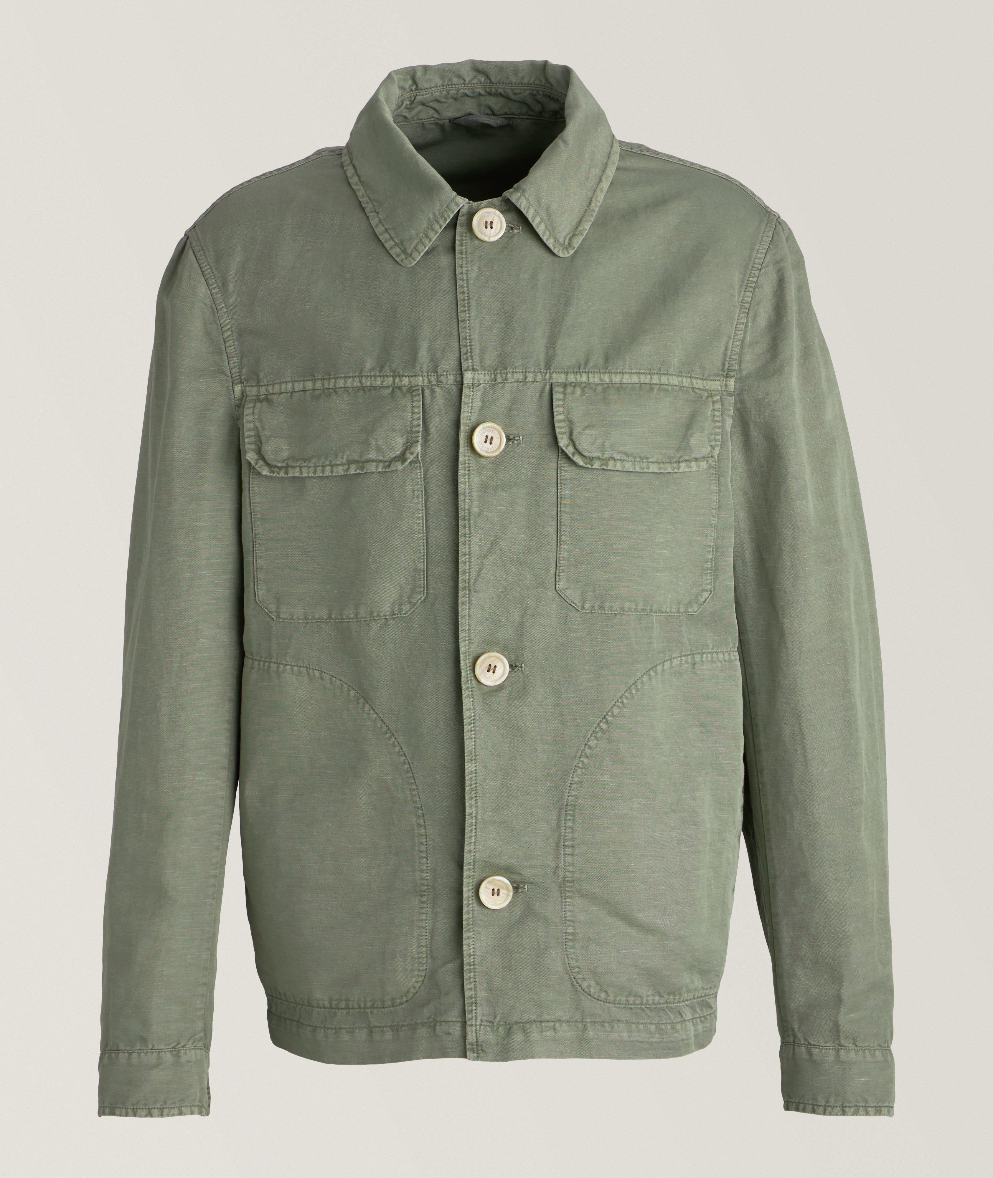 Linen-Cotton Overshirt  image 0