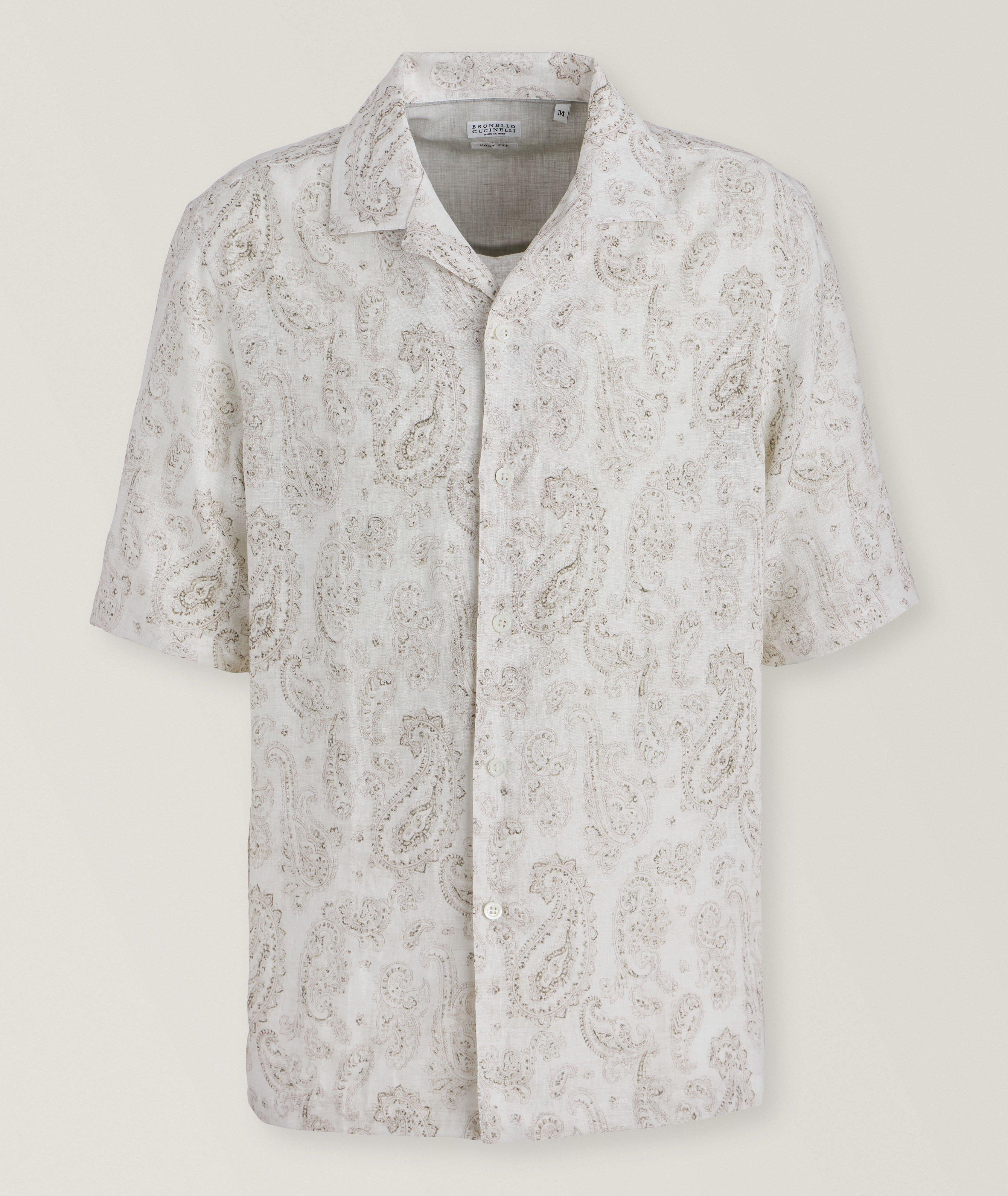 Paisley Linen Camp Shirt  image 0