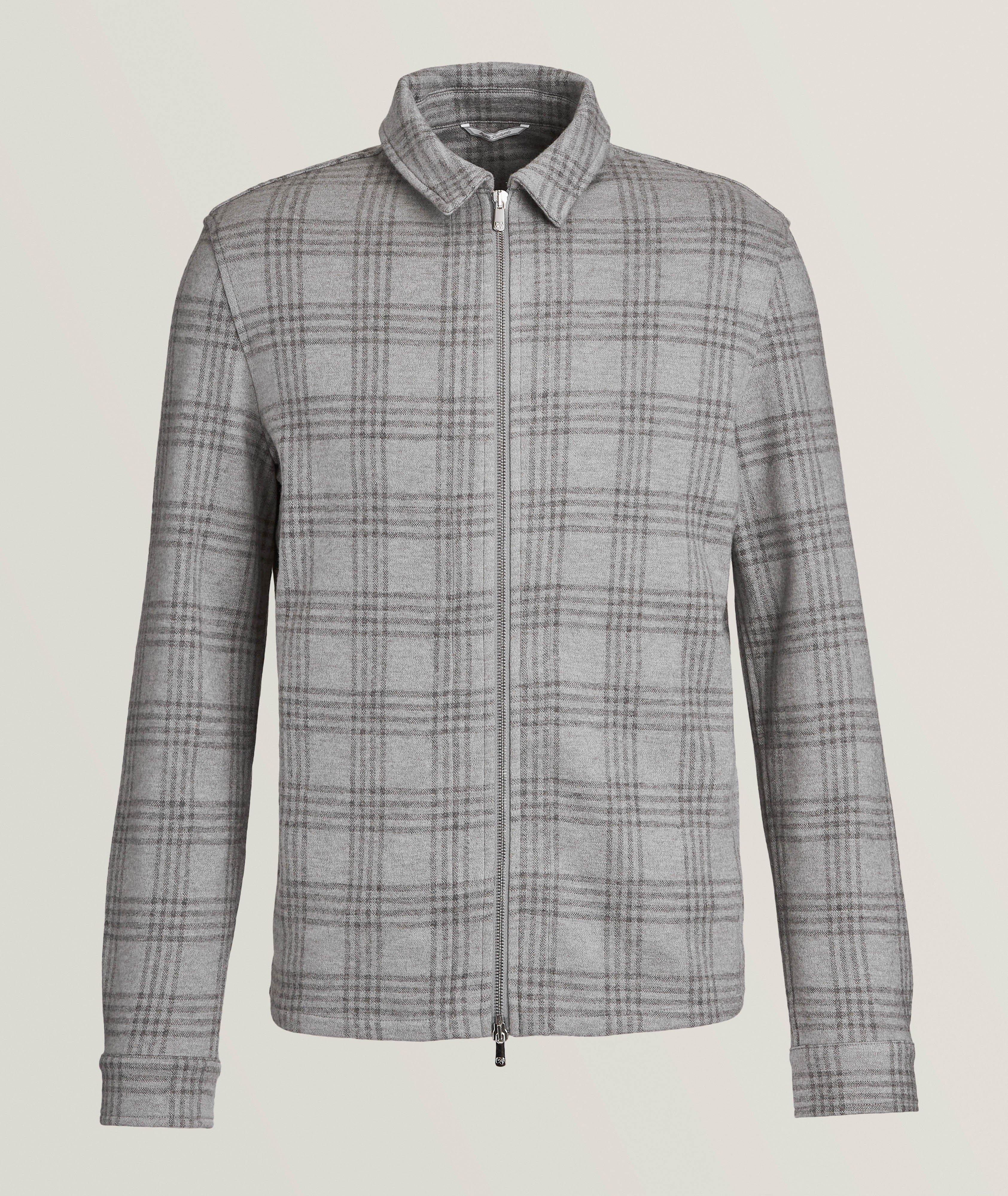 Tonal Check Cashmere Jacket  image 0