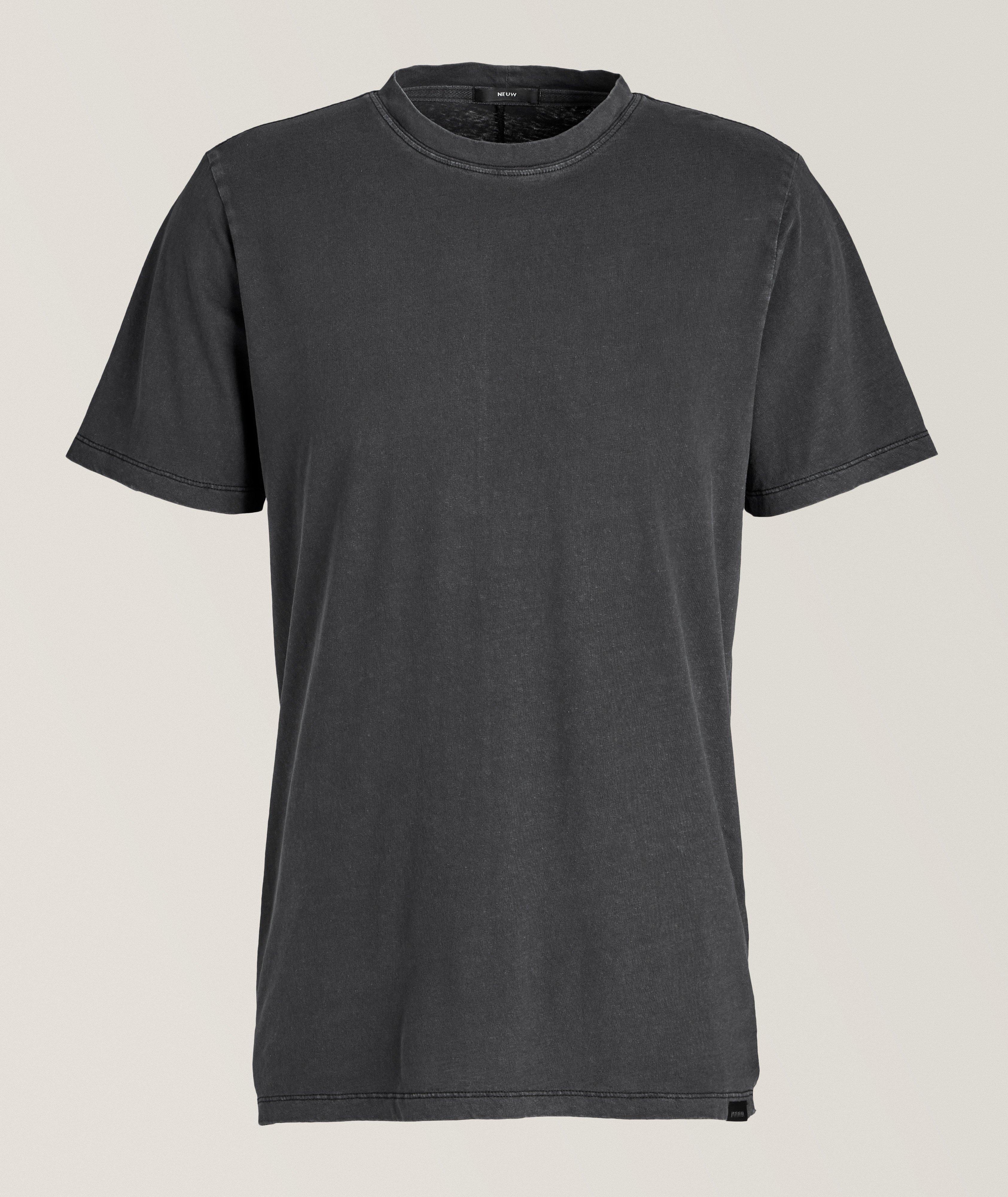 T-shirt superposé en coton et en lin image 0