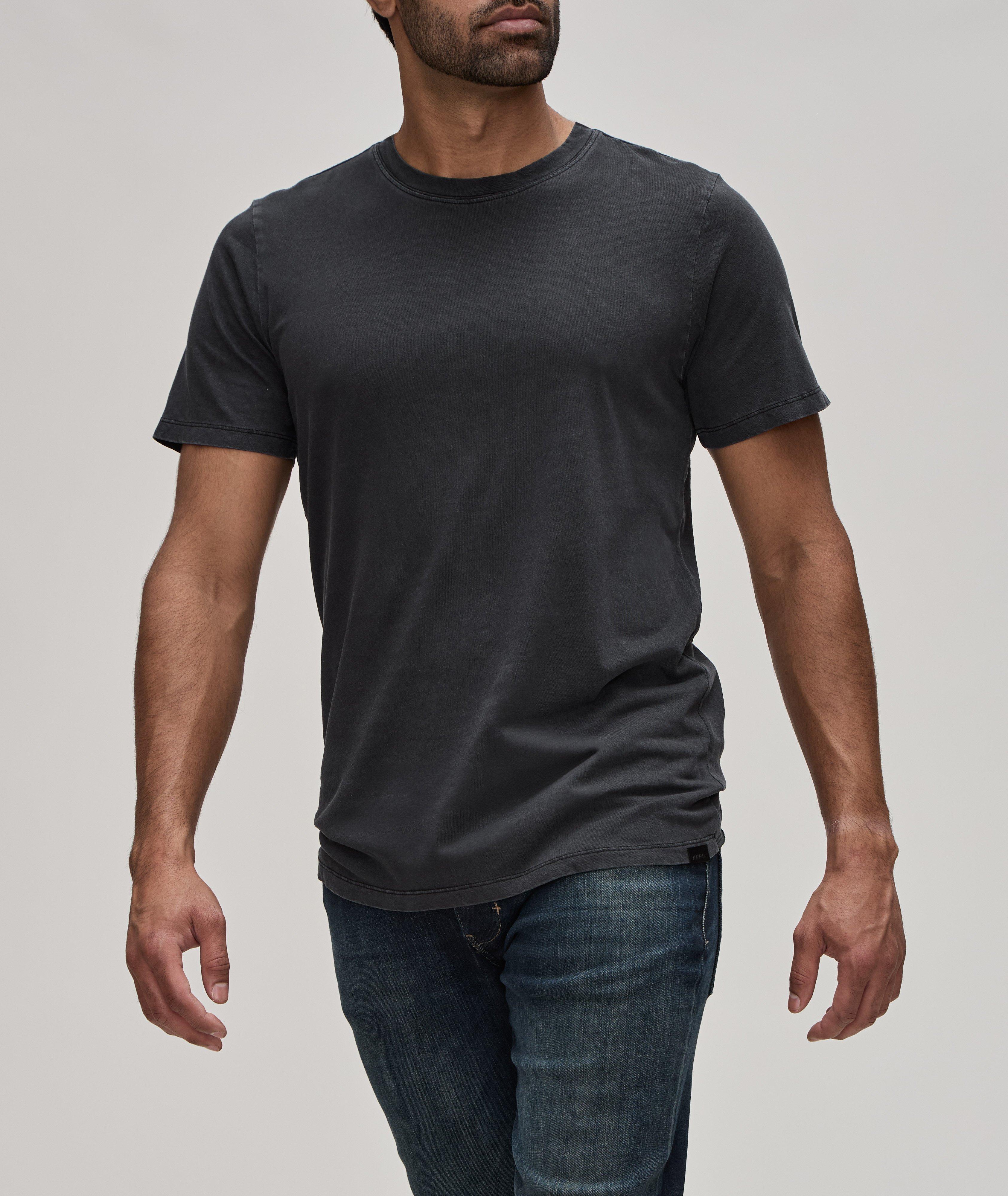T-shirt superposé en coton et en lin image 1