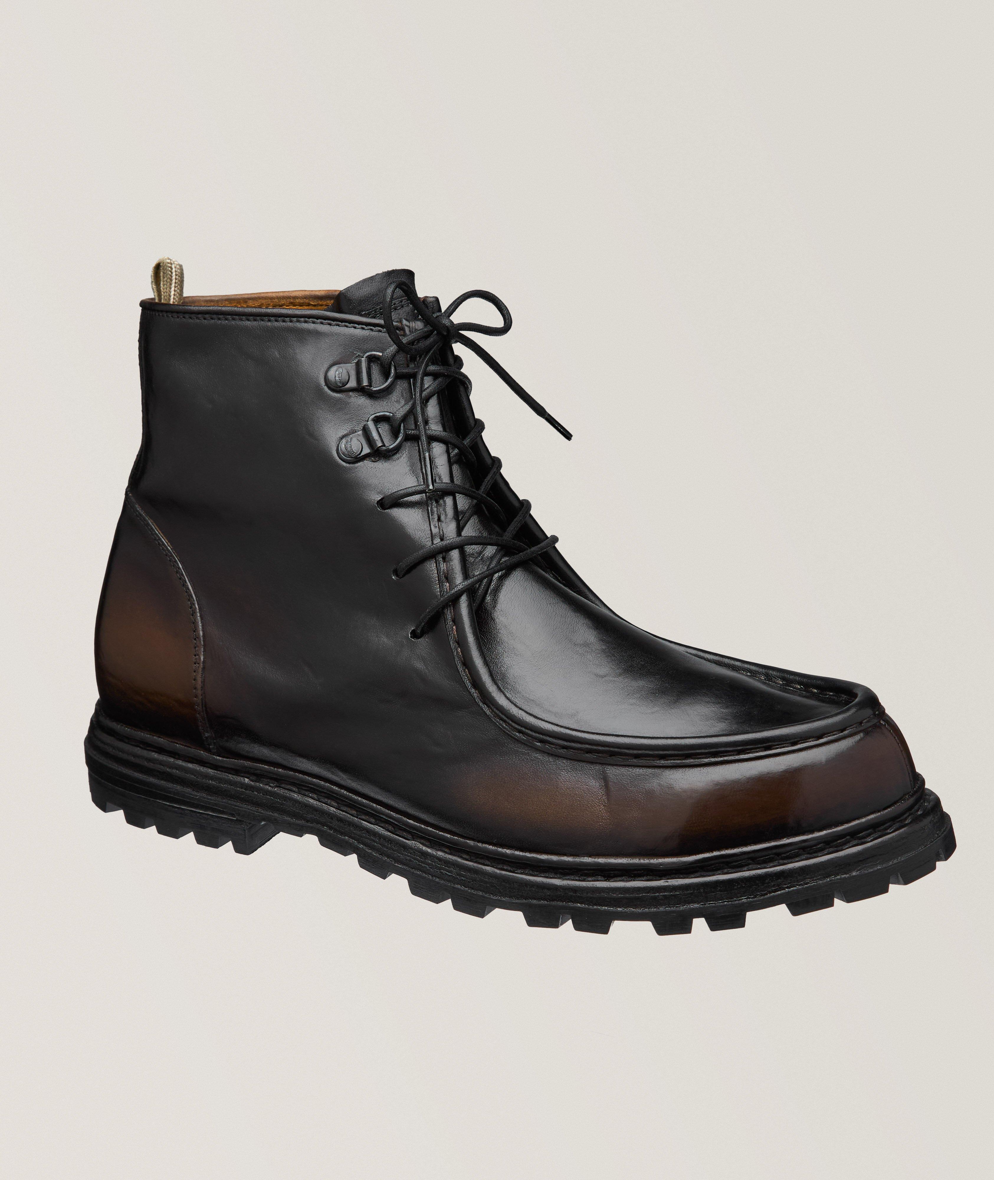 Officine Creative Lace-Up Leather Boots 