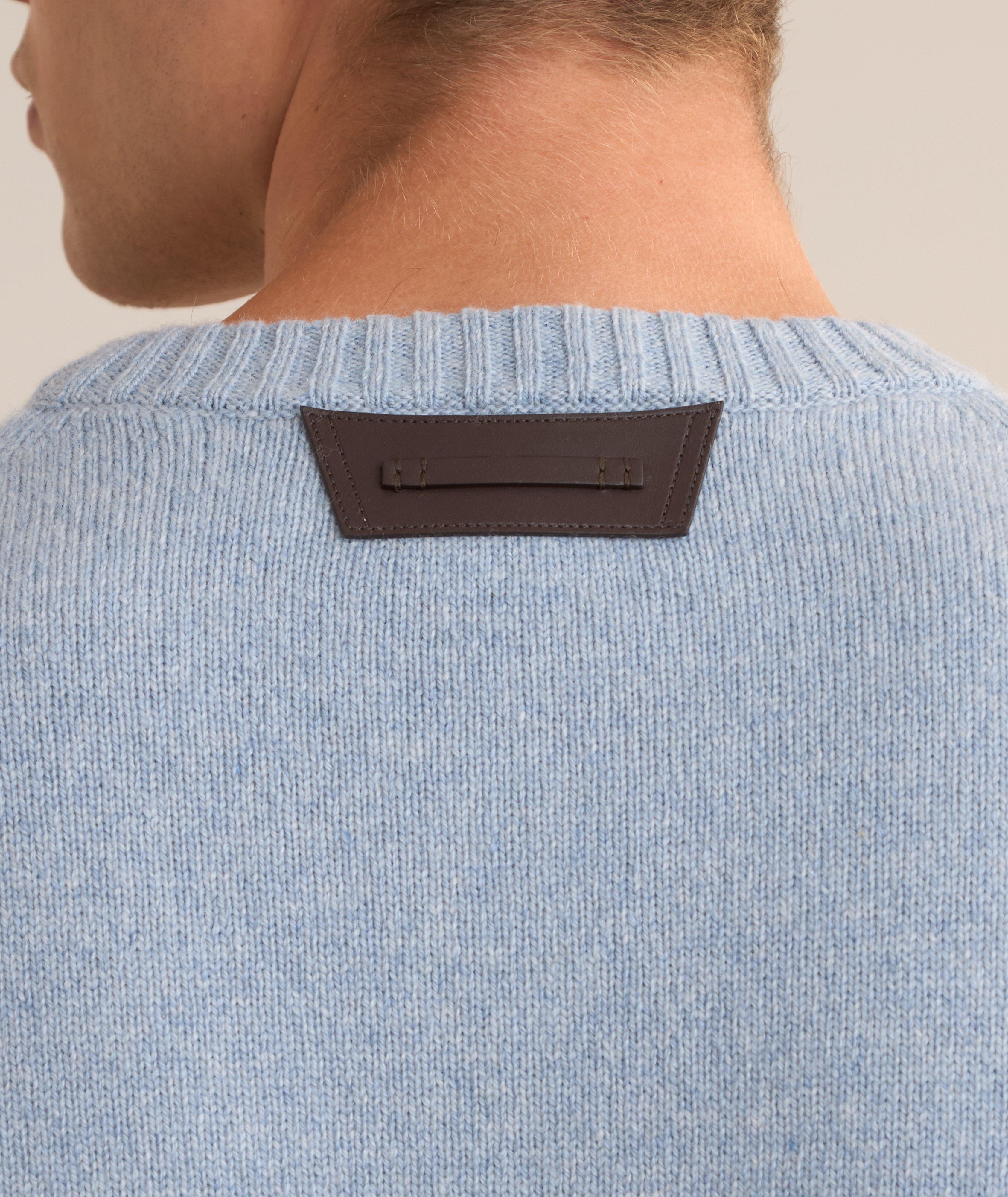 Pull en laine extrafine à glissière image 3