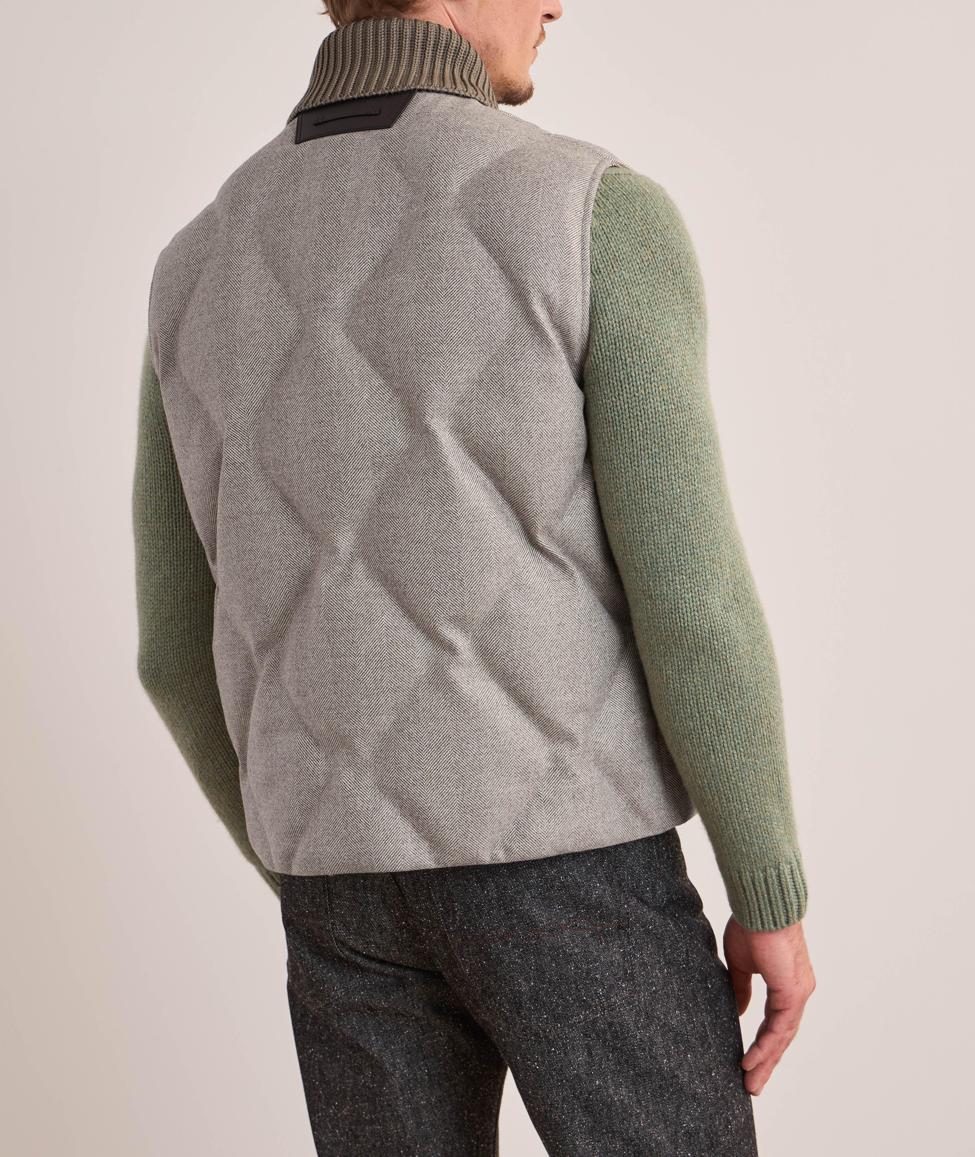 Herringbone Quilted Puffer Vest image 2