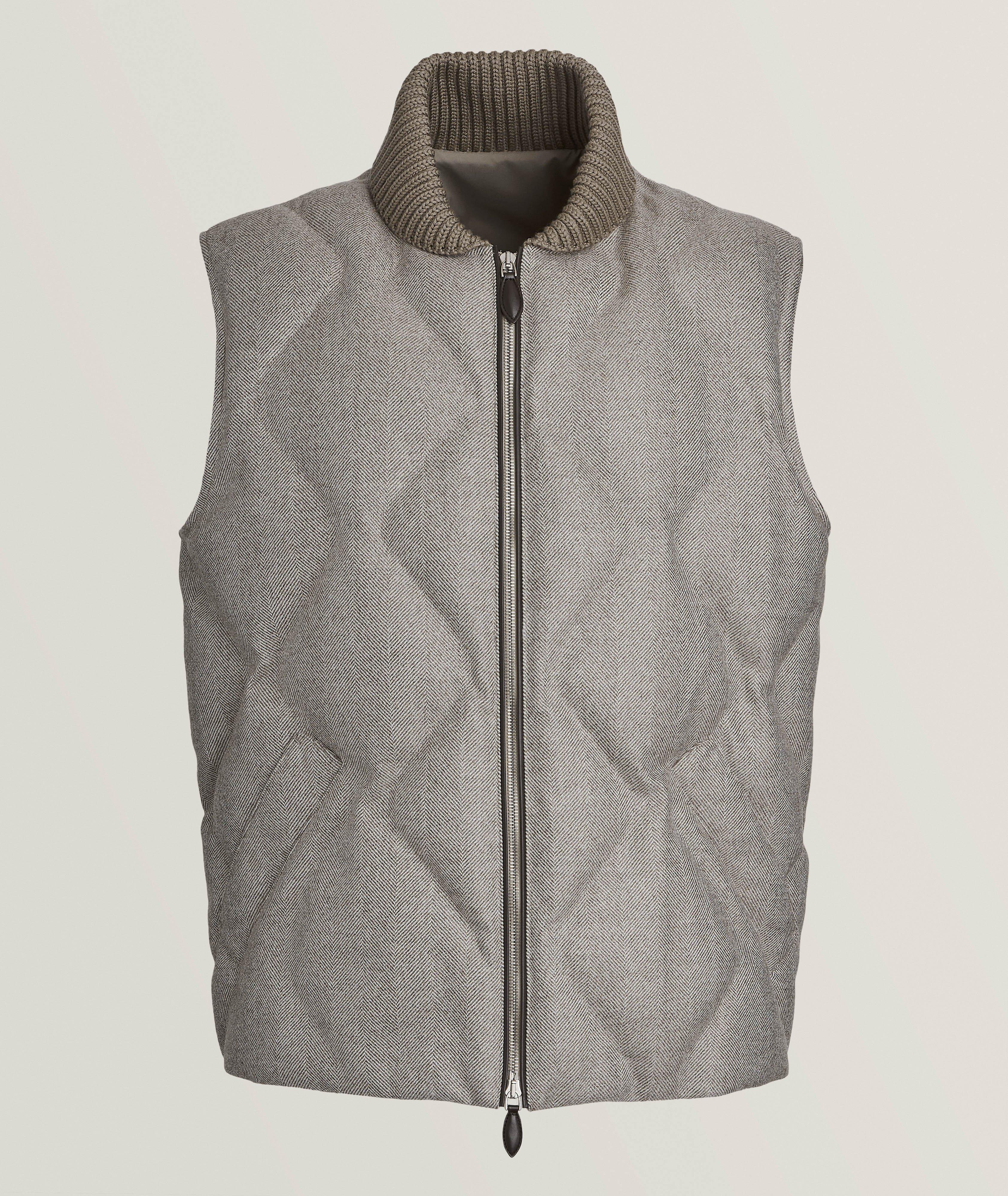 Herringbone Quilted Puffer Vest image 0