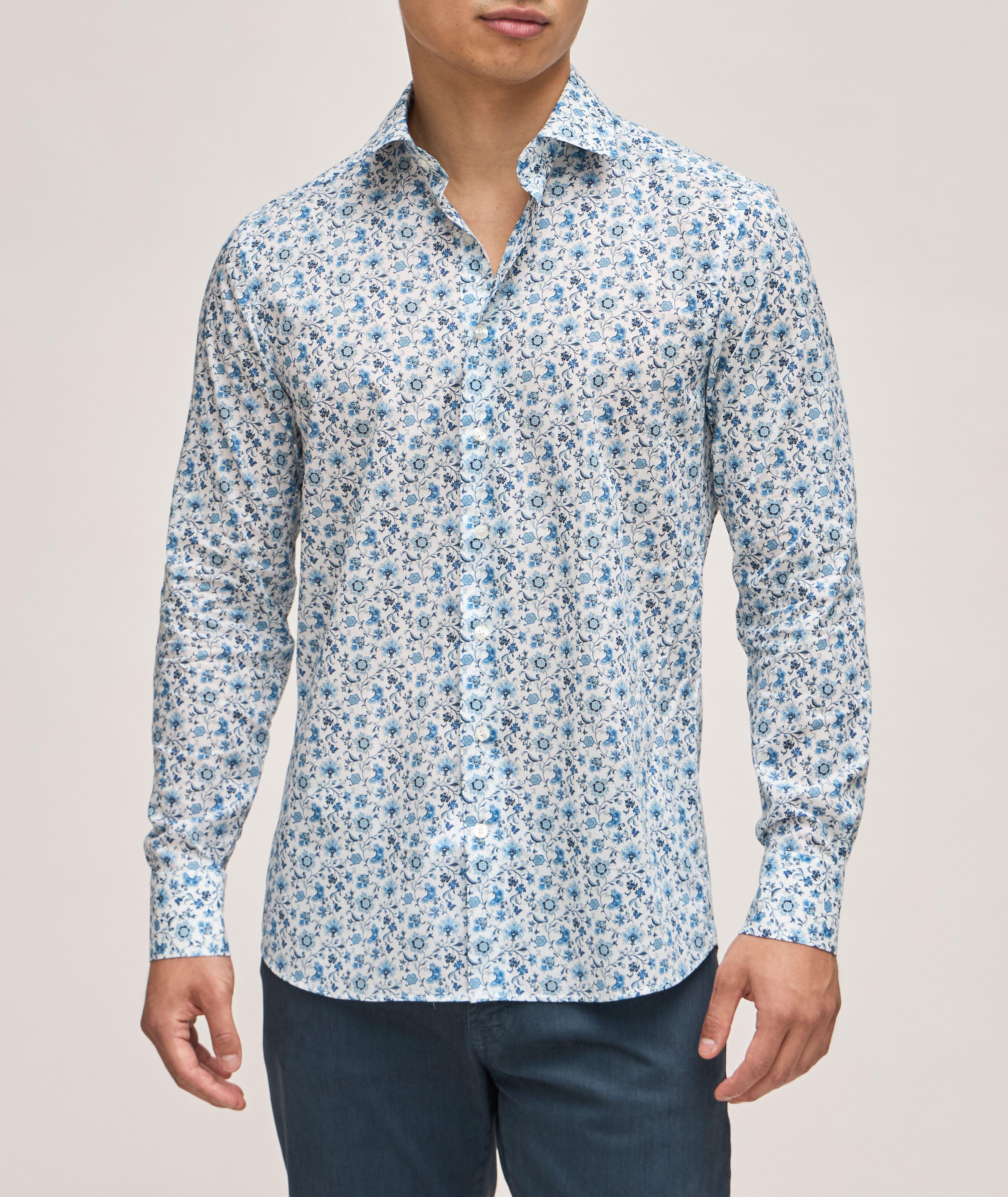 Chemise décontractée en coton à motif floral image 1