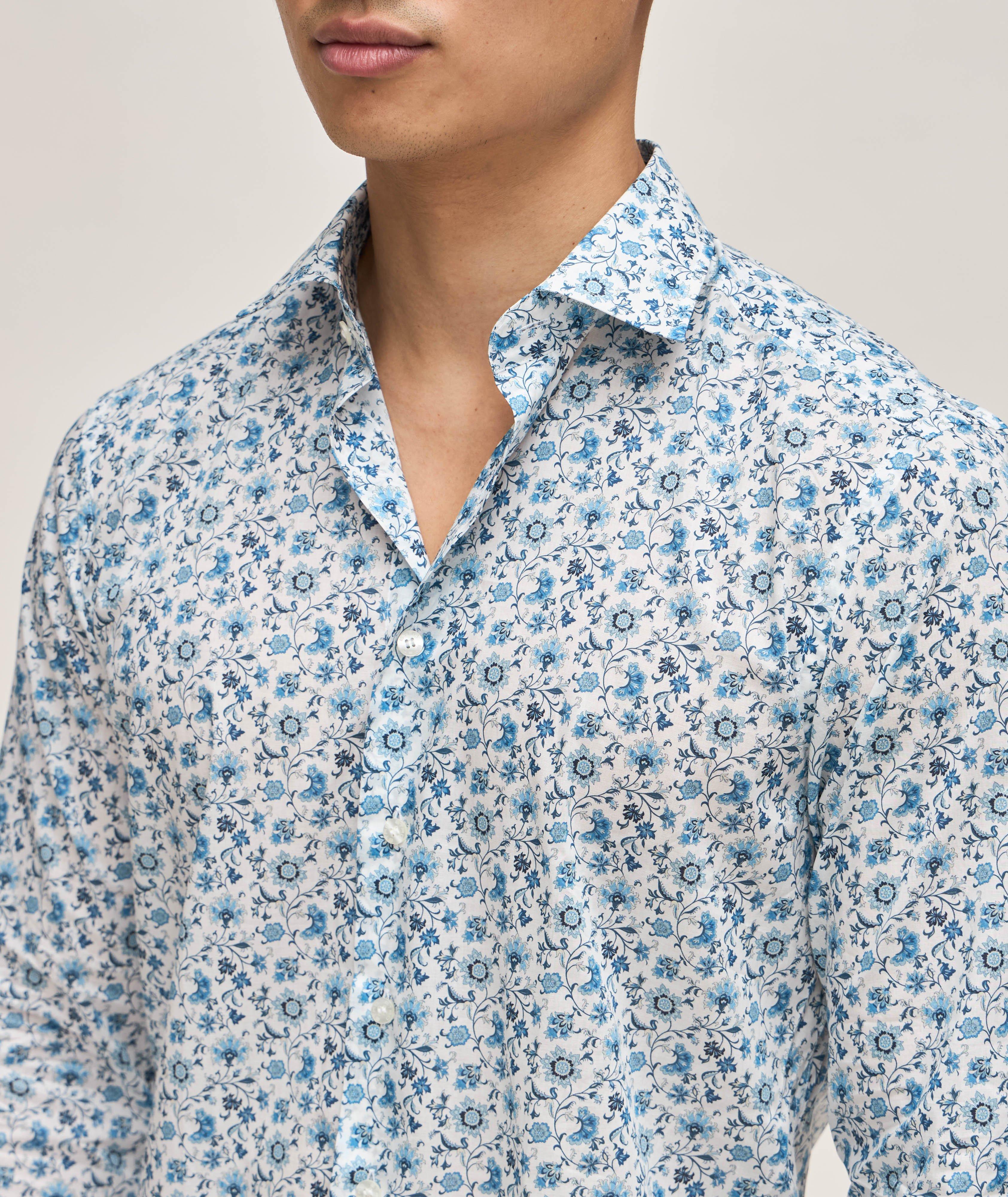 Chemise décontractée en coton à motif floral image 3