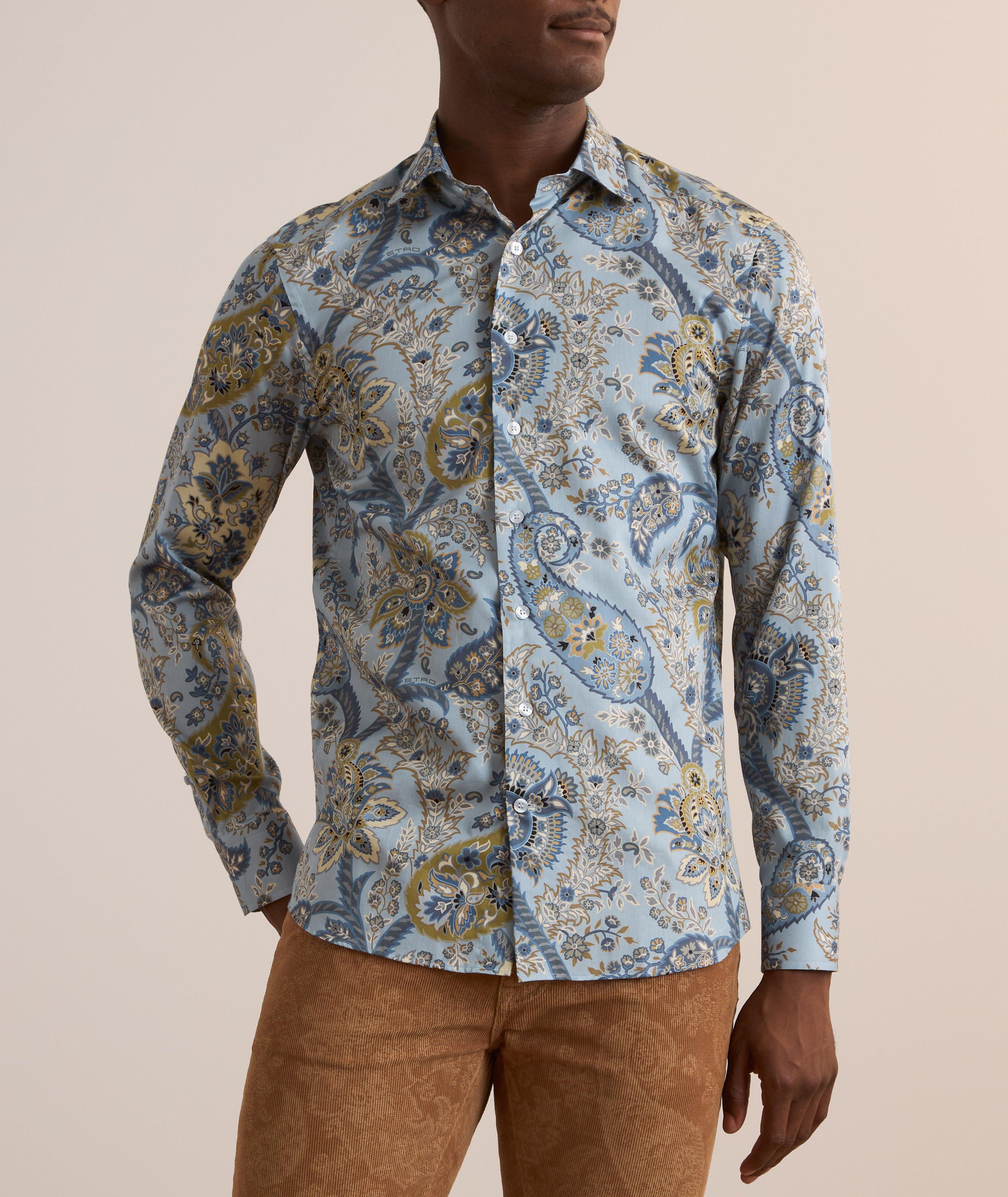 Chemise en coton à motif paisley image 1