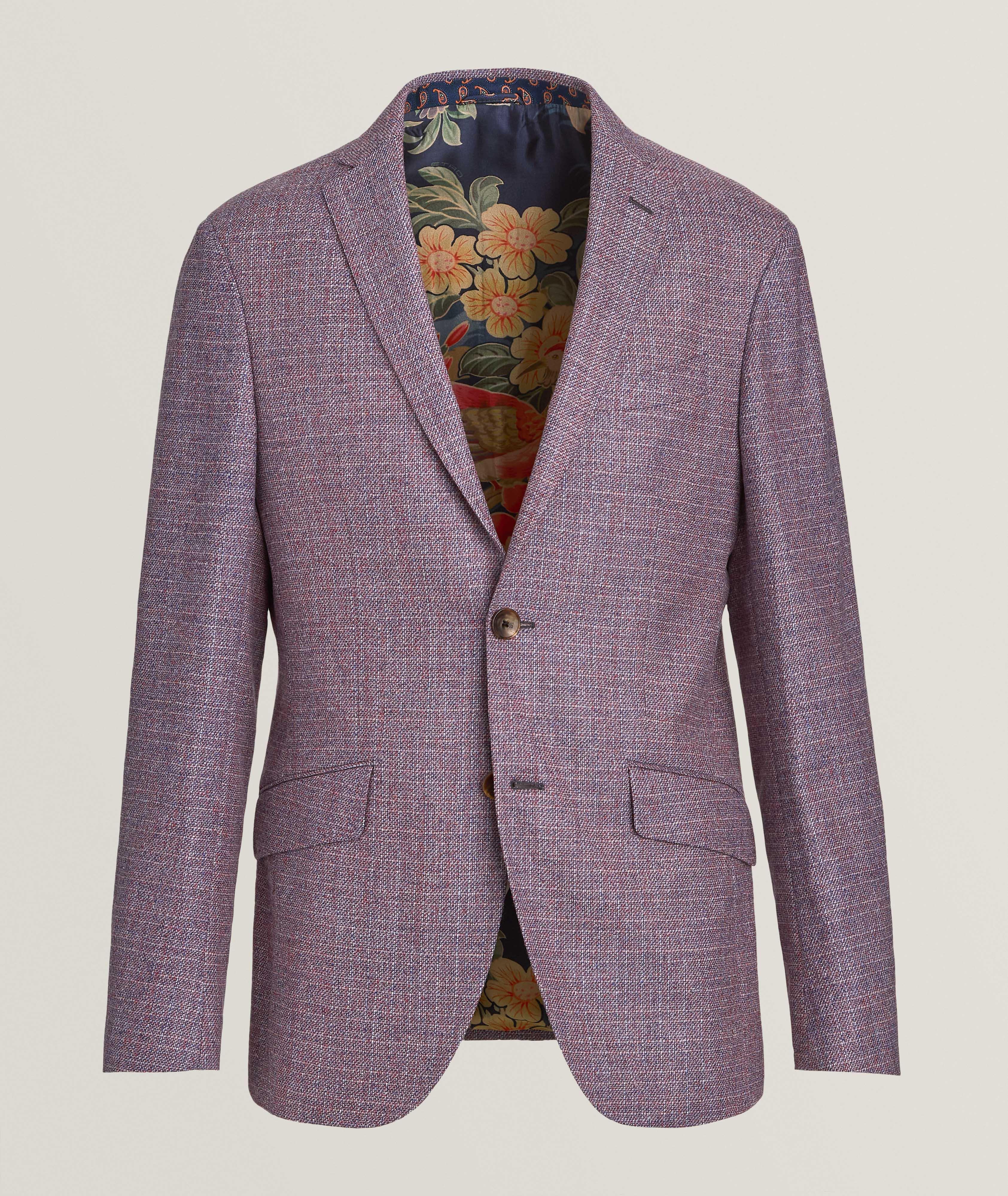 Mélange Sport Jacket with Floral Interior  image 0