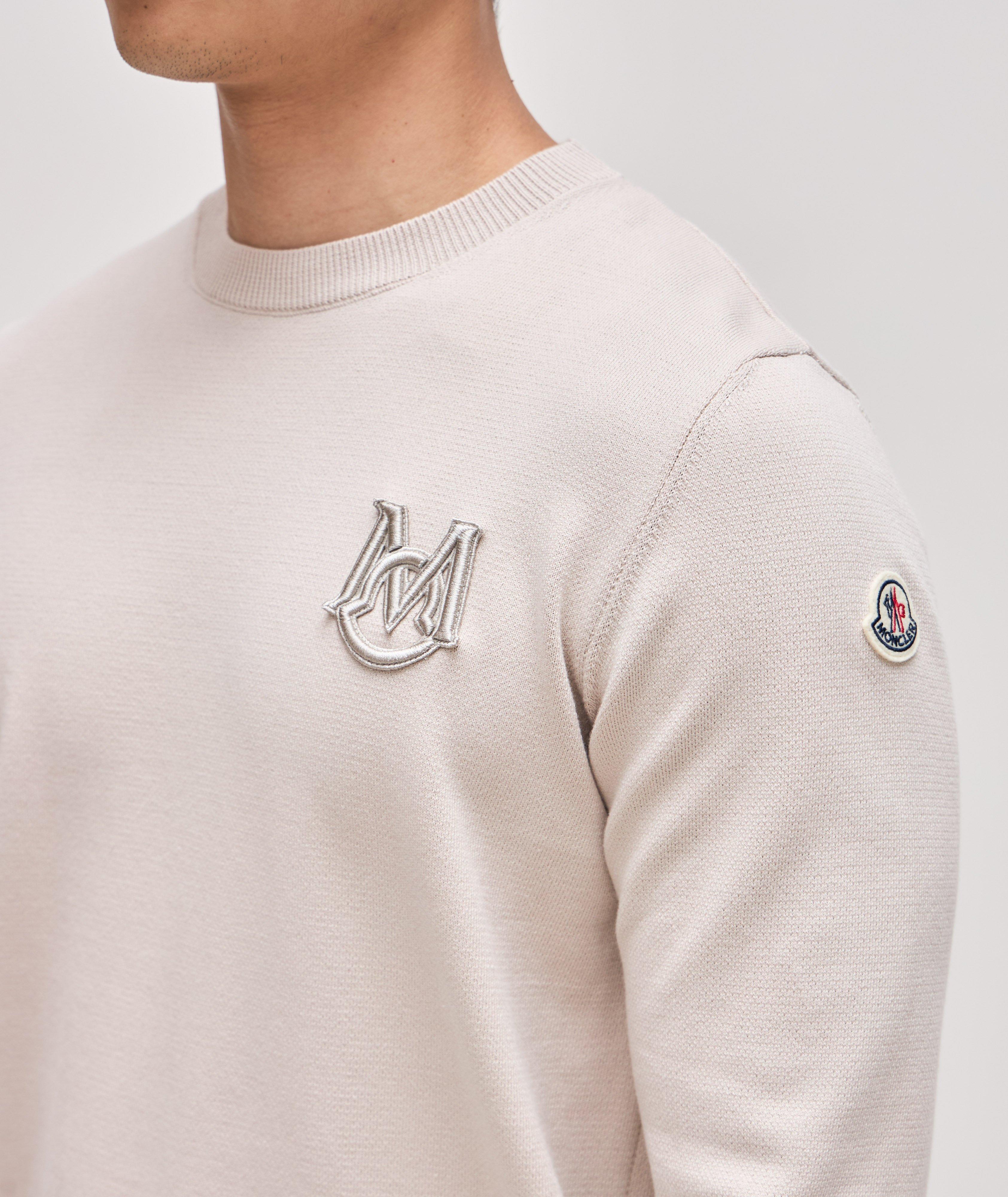 Raised Monogram Cotton Sweater  image 3