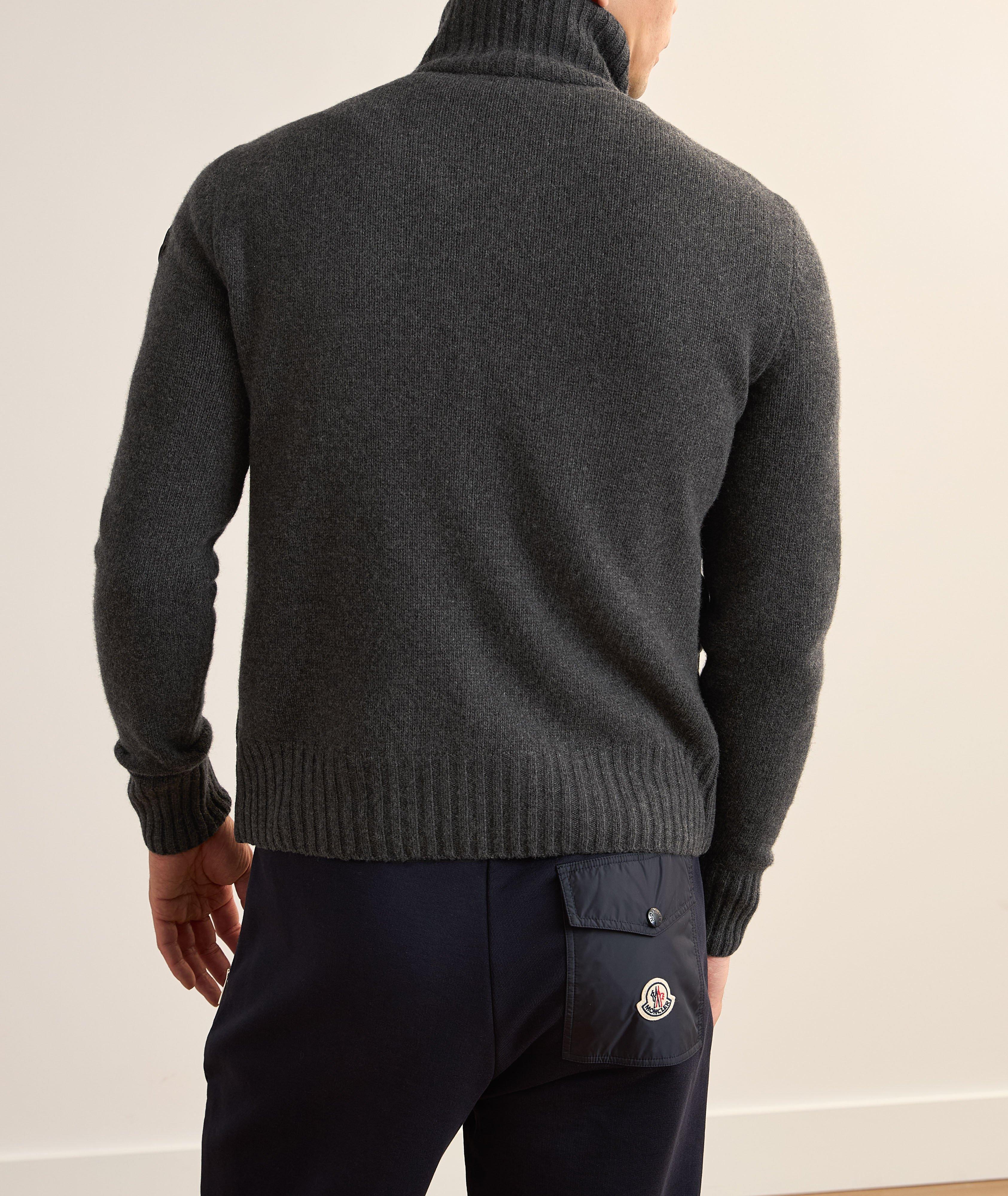 Wool-Blend Down Front Sweater image 2