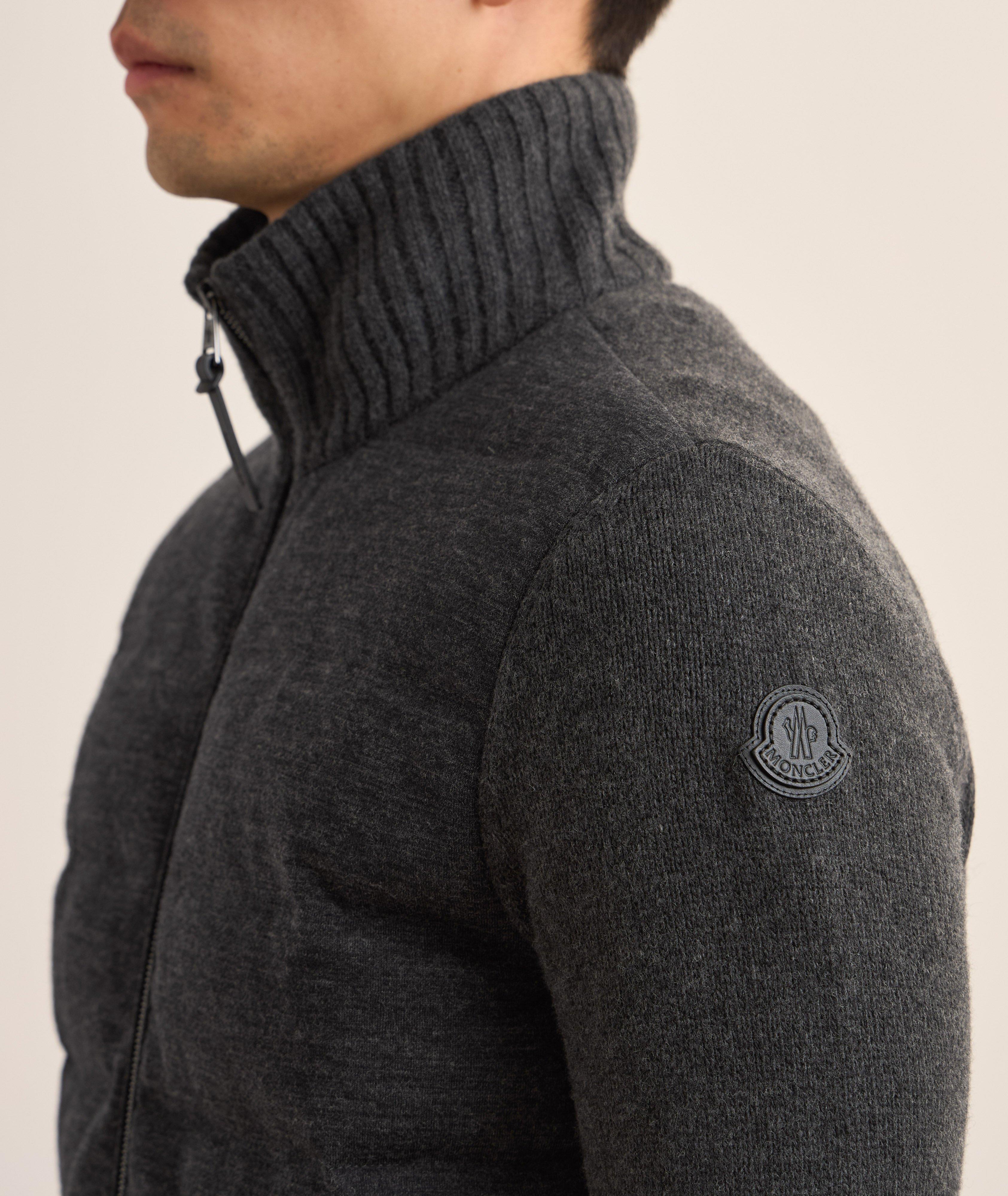 Blouson-pull en lainage et en duvet image 3