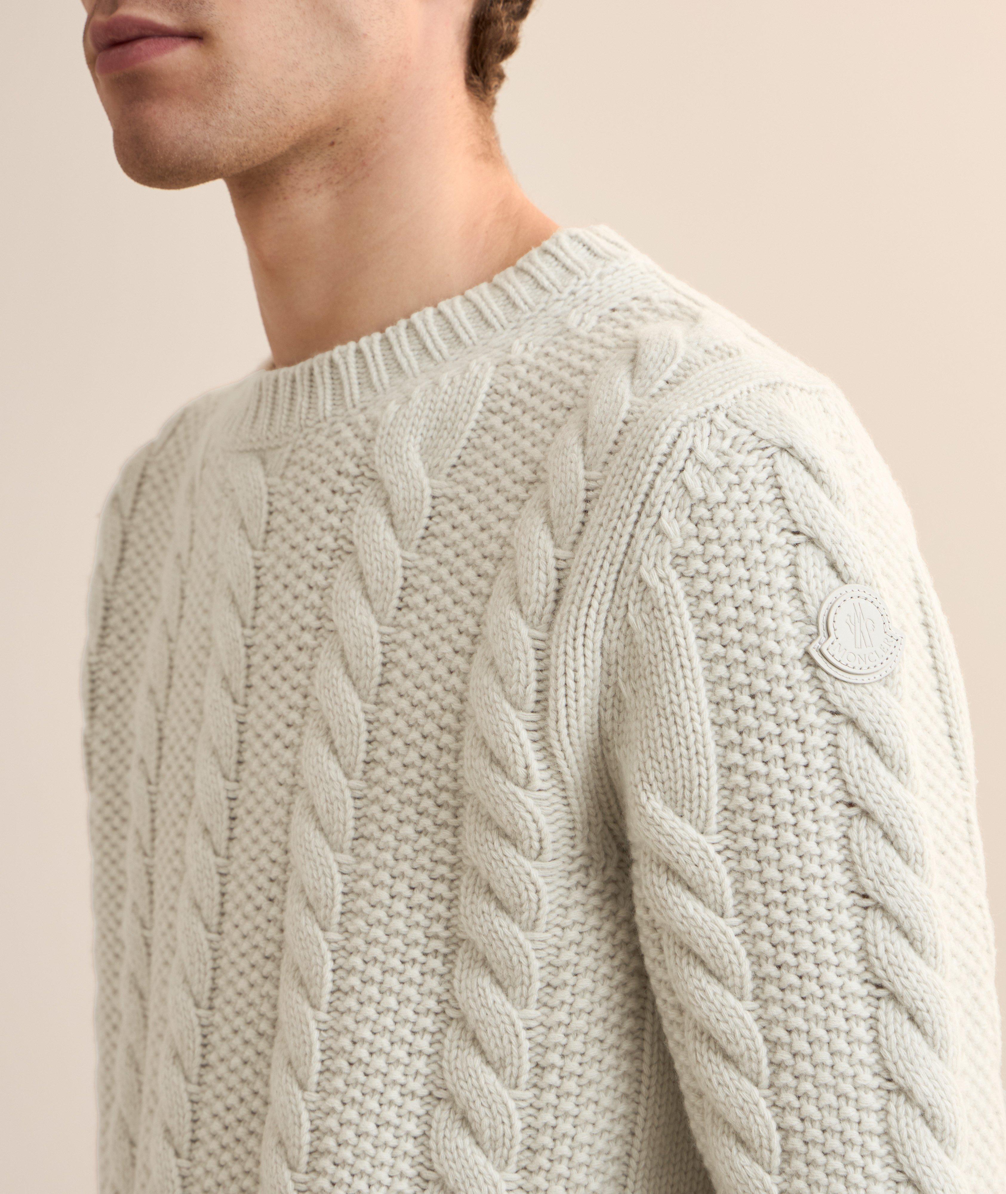 Cable Knit Virgin Wool & Cashmere Sweater  image 3