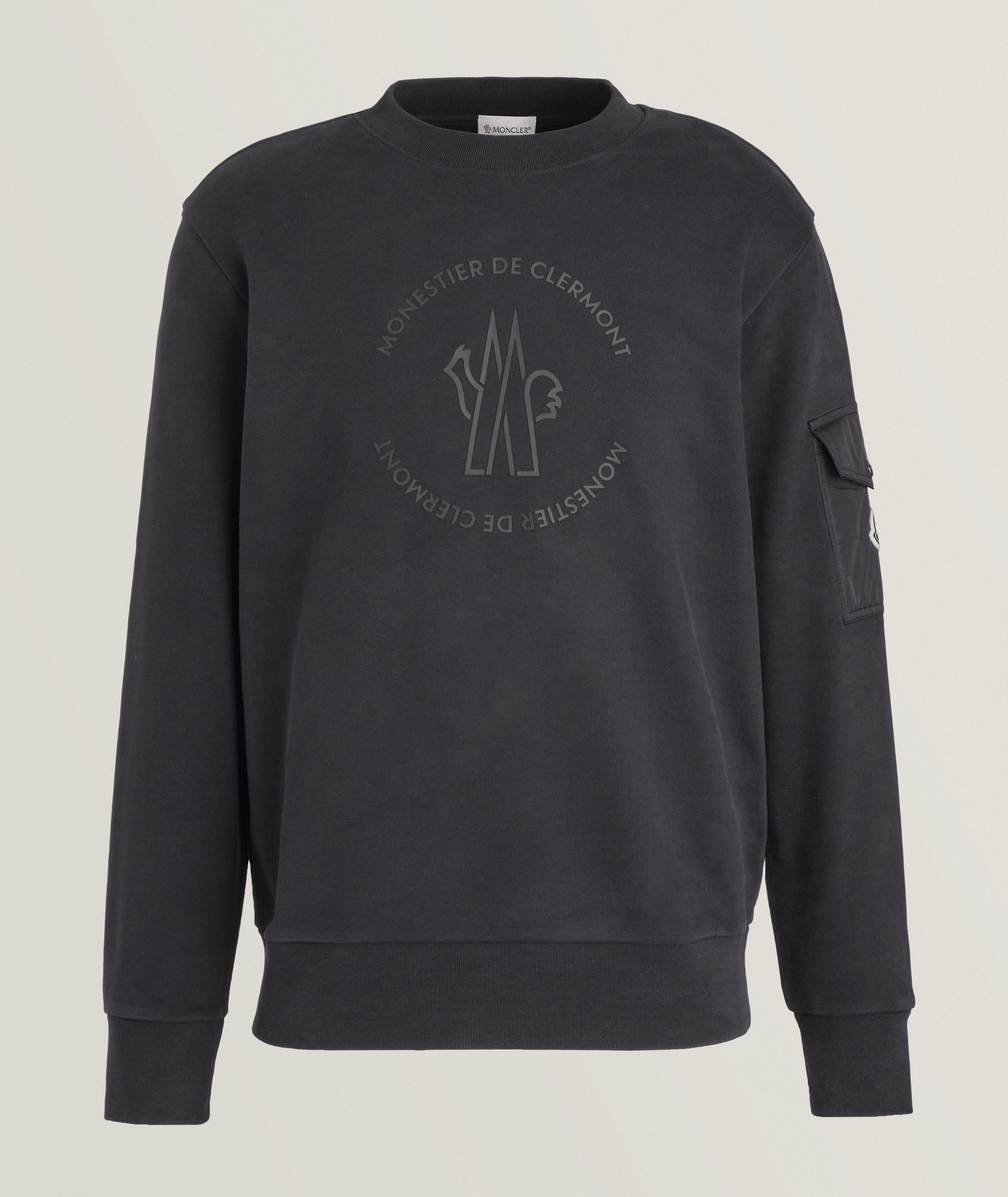 Cotton Crewneck Pocket Sweater image 0