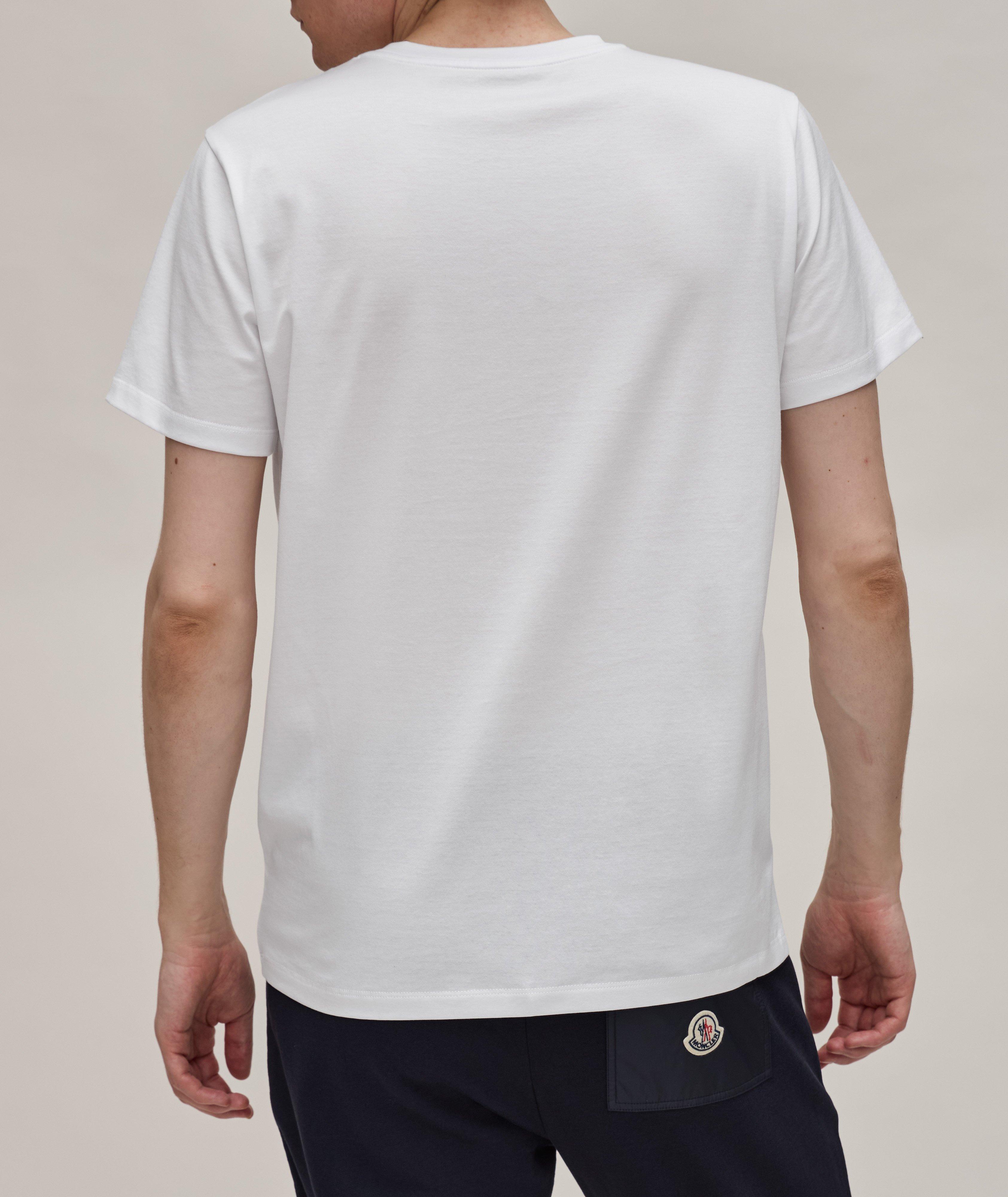 T-shirt en coton avec écusson de marque image 2