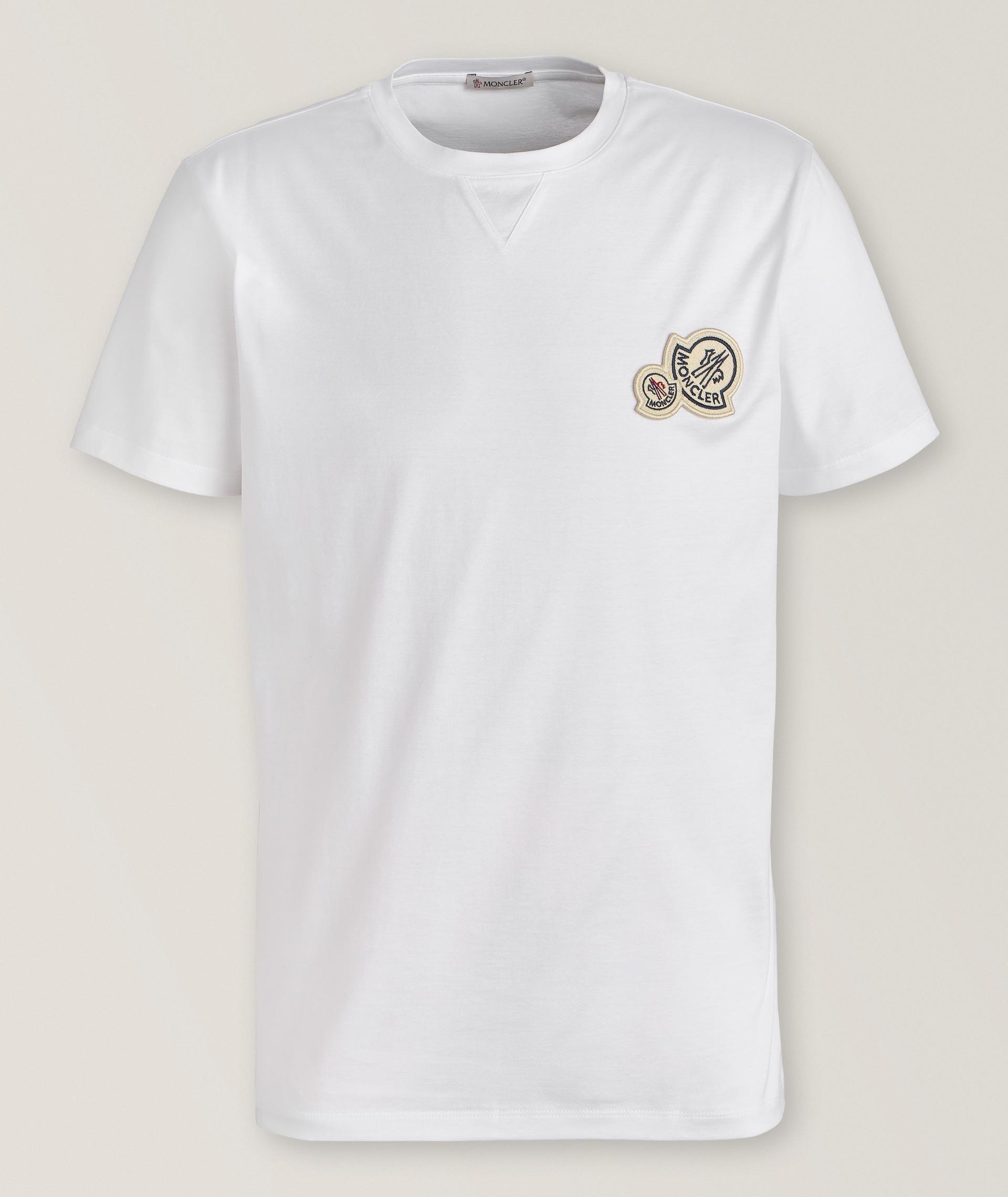 T-shirt en coton avec écusson de marque image 0