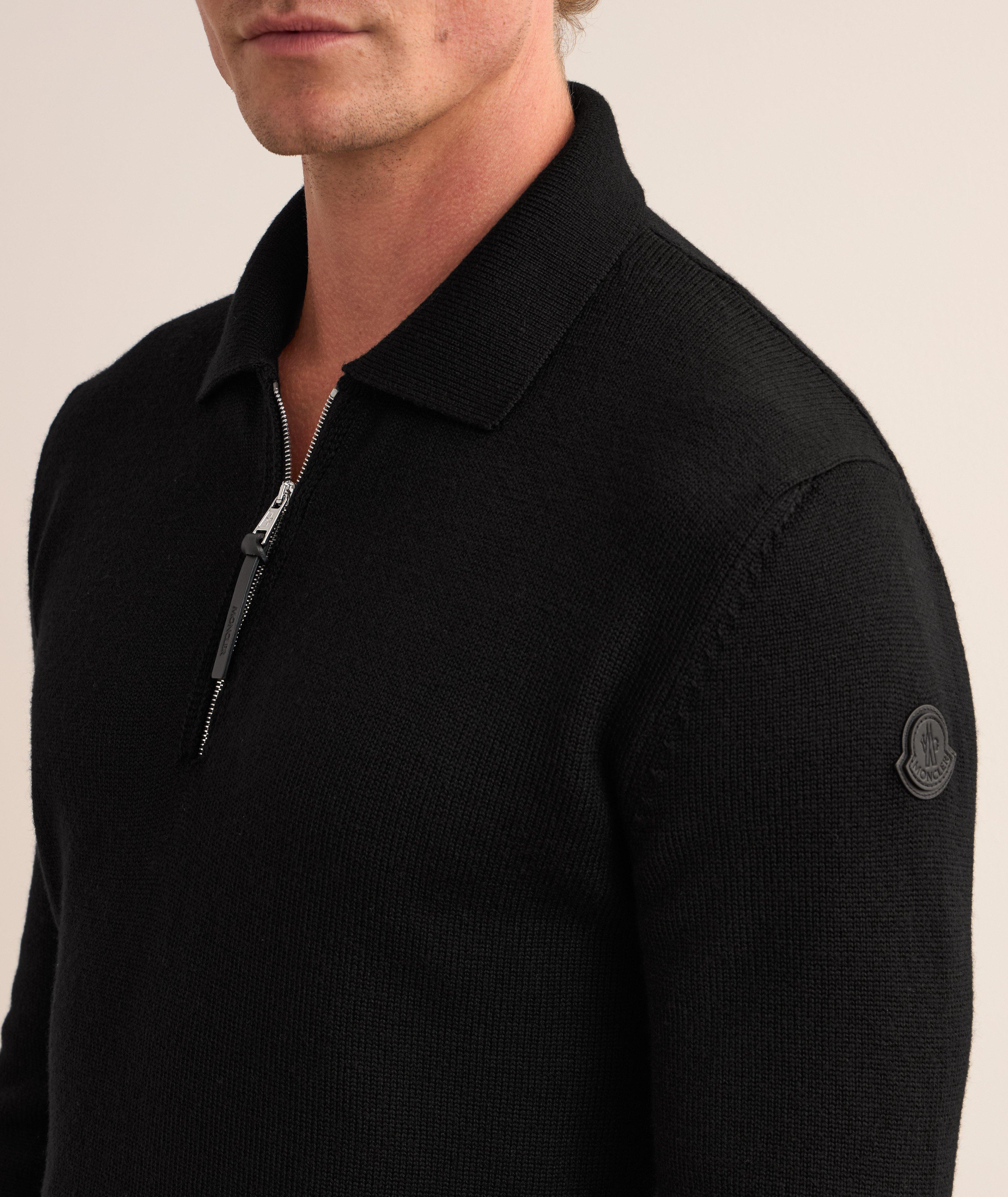 Virgin Wool Quarter-Zip Sweater  image 3