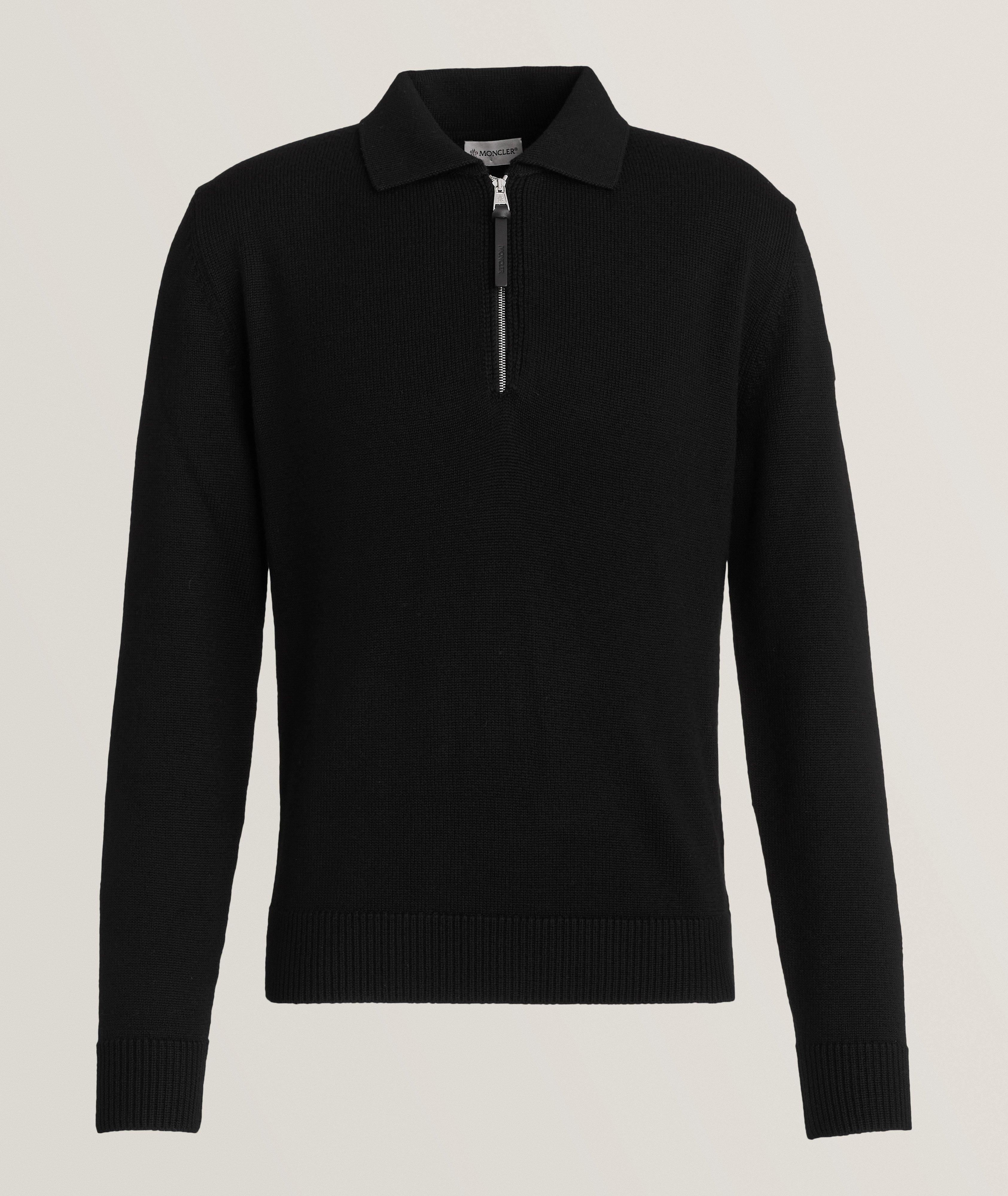 Virgin Wool Quarter-Zip Sweater  image 0