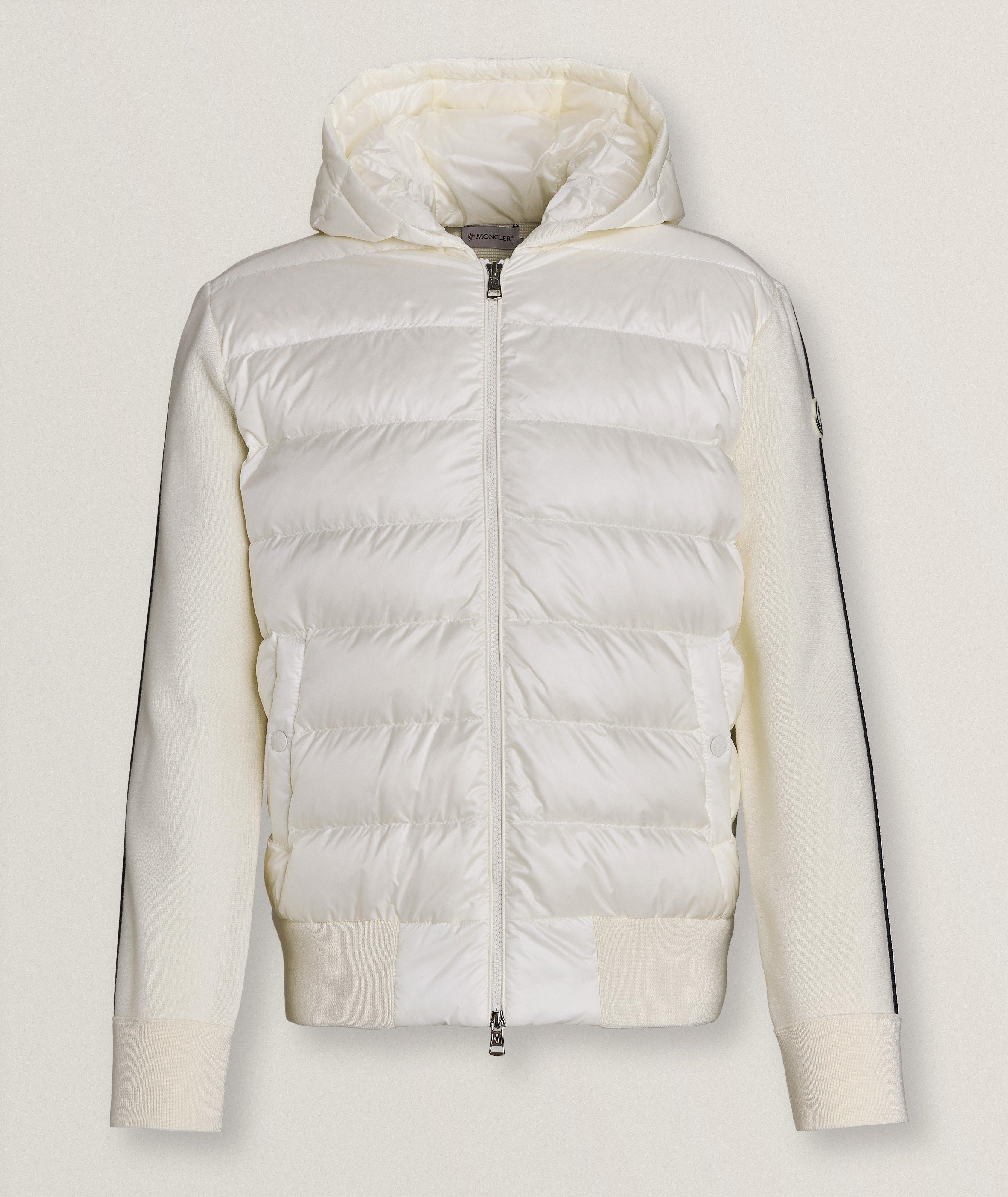 Moncler mixed media down jacket on sale