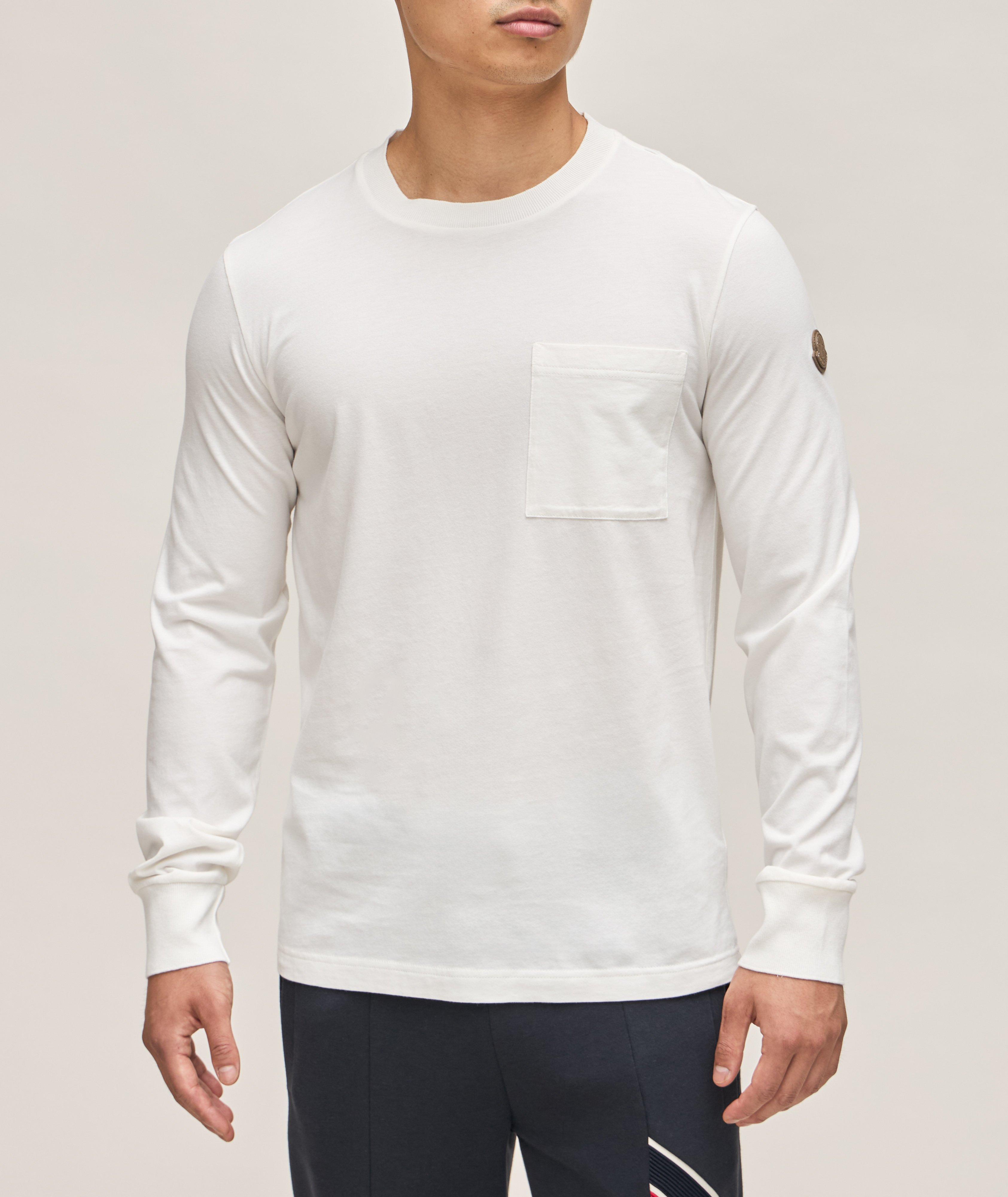 Cotton Long-Sleeve Pocket T-Shirt image 1