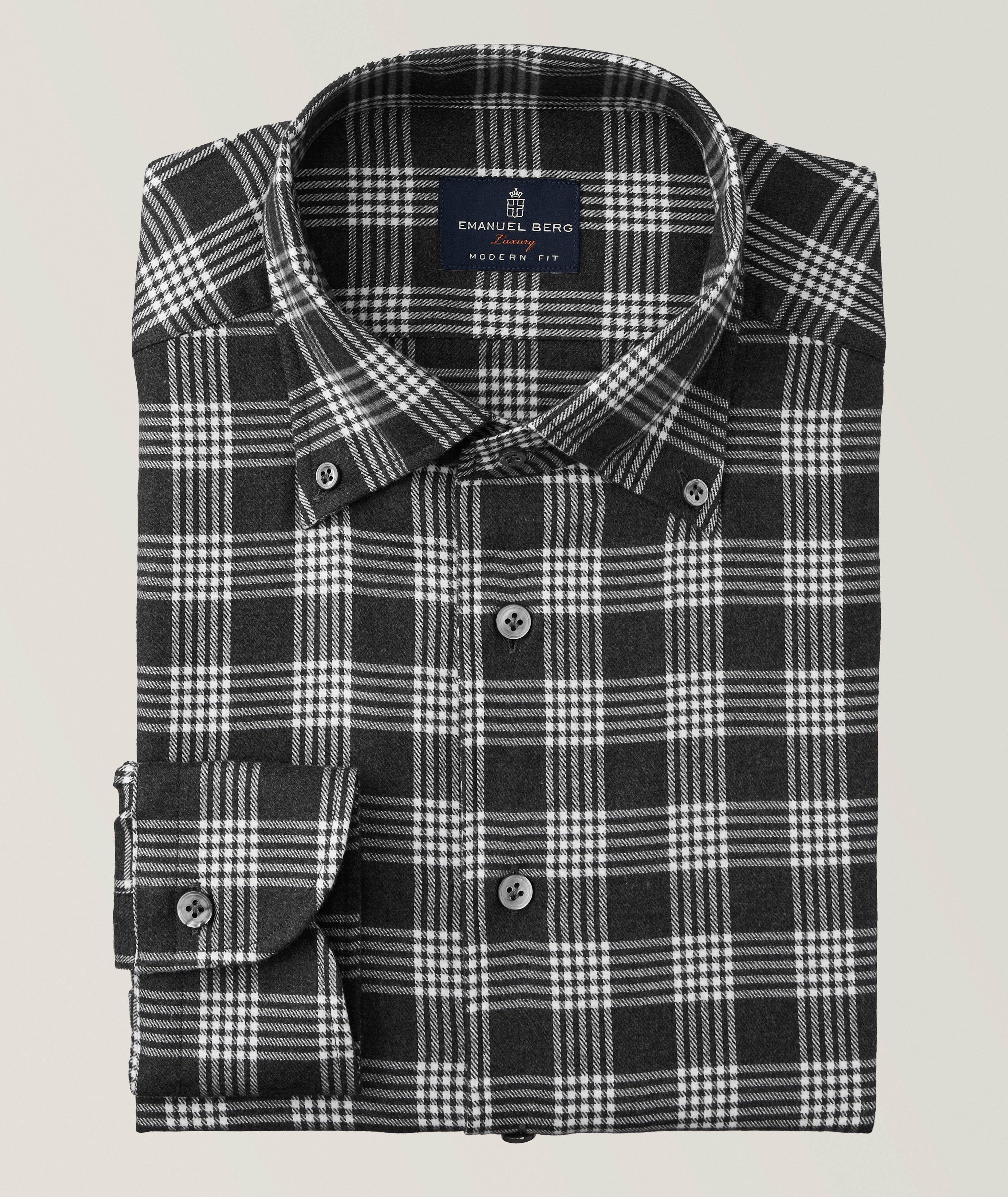 Bellagio Modern Fit Flannel Dress Shirt image 0
