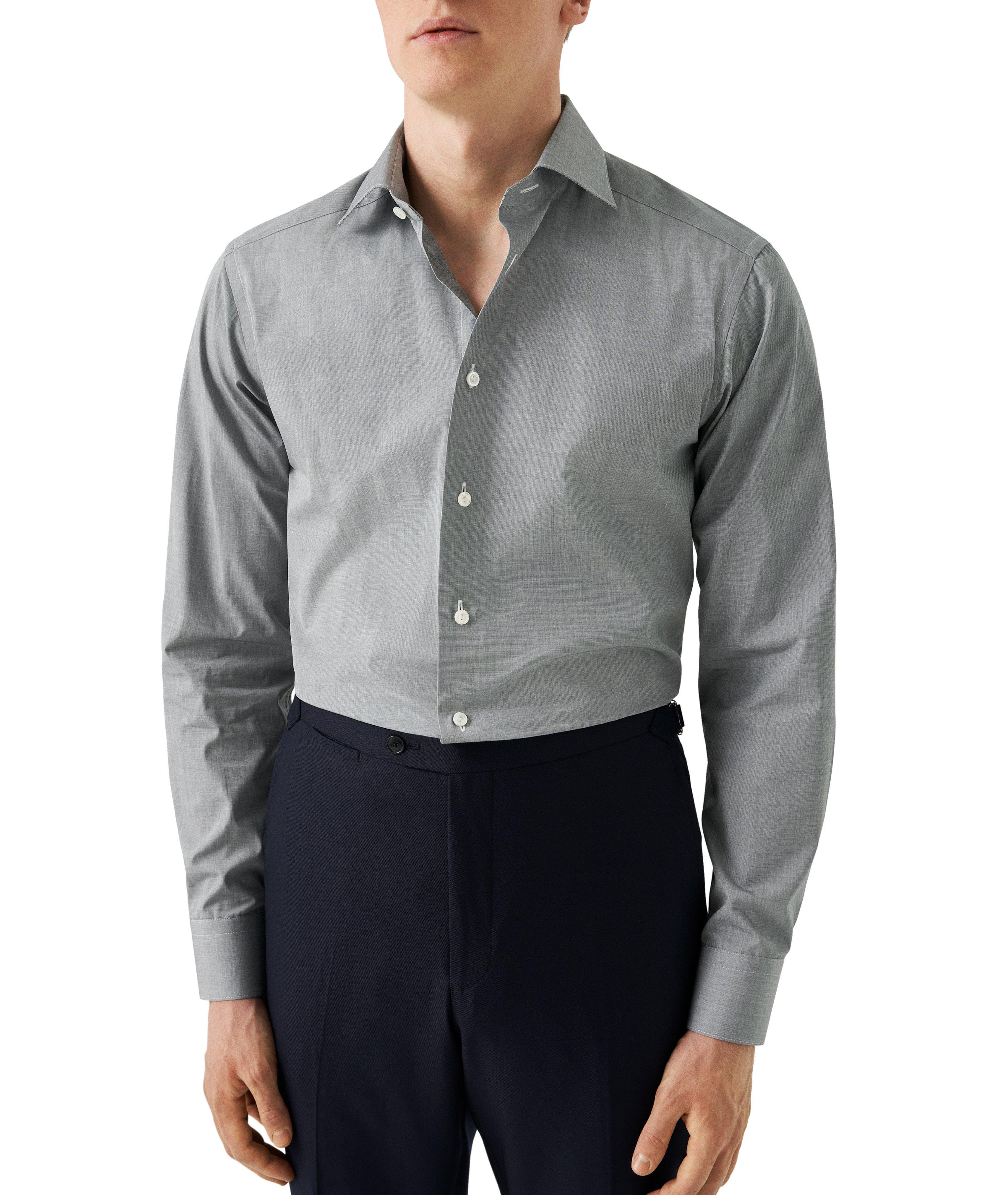 Chemise en popeline de coupe contemporaine image 1