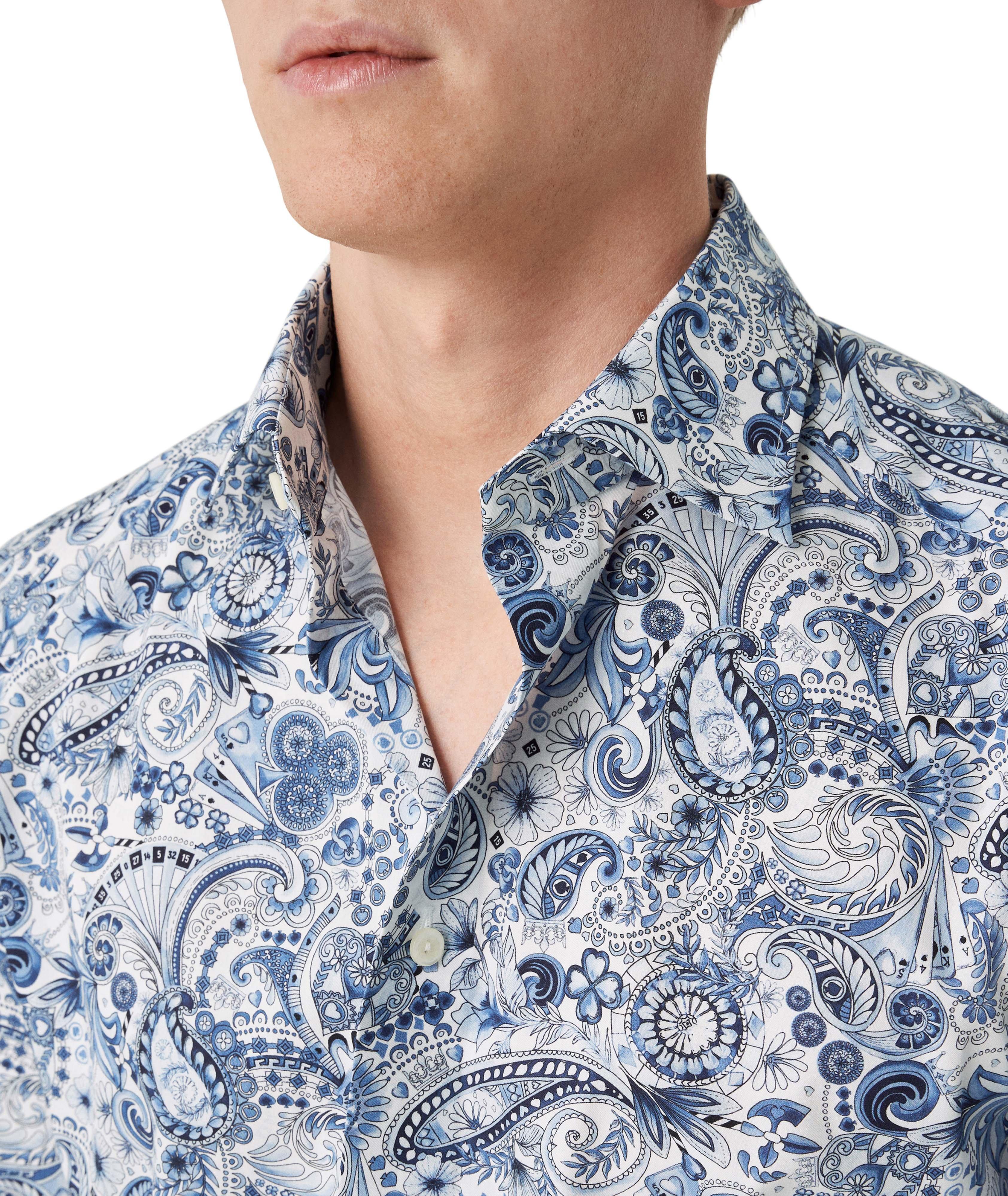 Contemporary-Fit Paisley Dress Shirt image 3