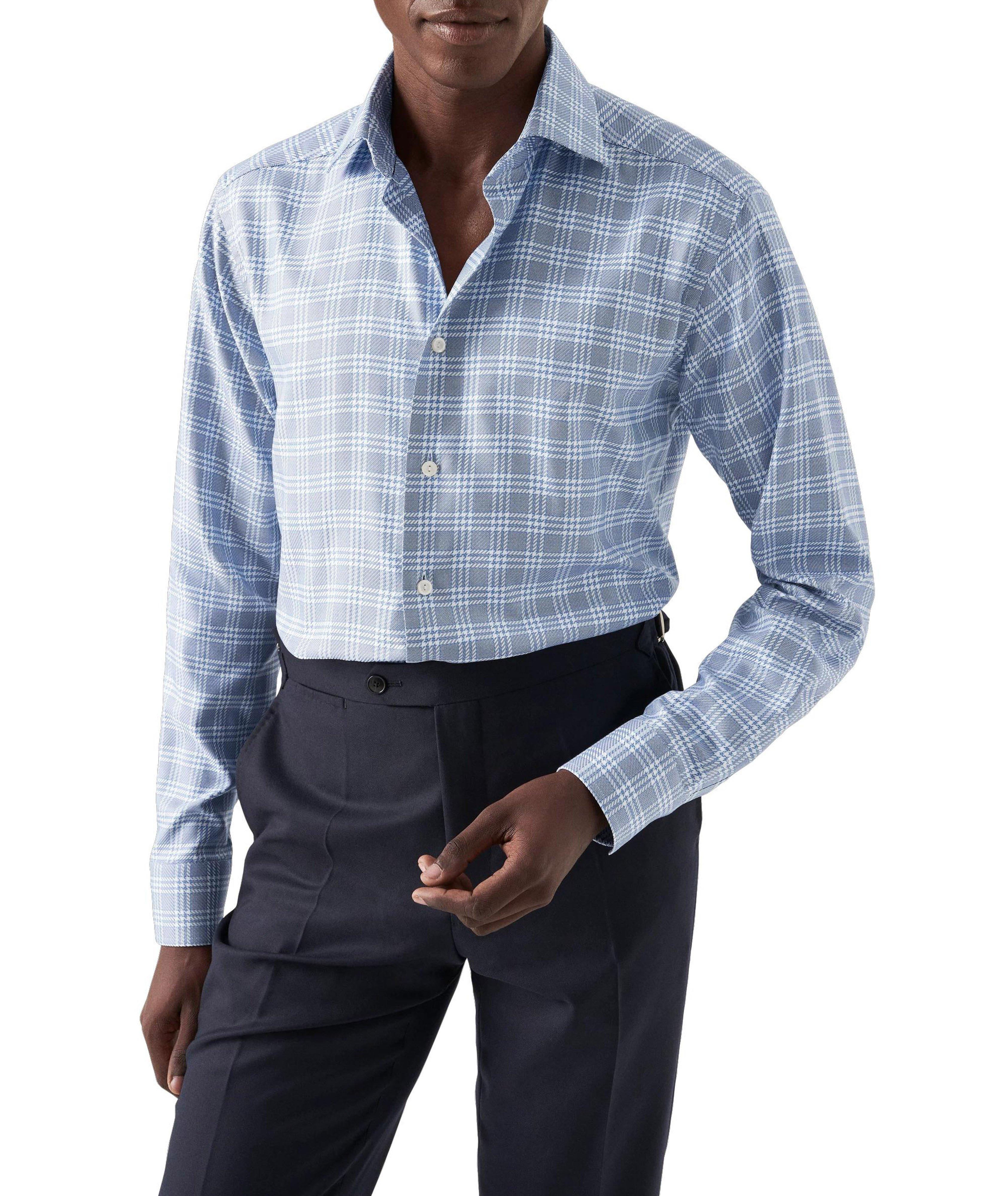 Slim-Fit Check  Twill Dress Shirt image 1