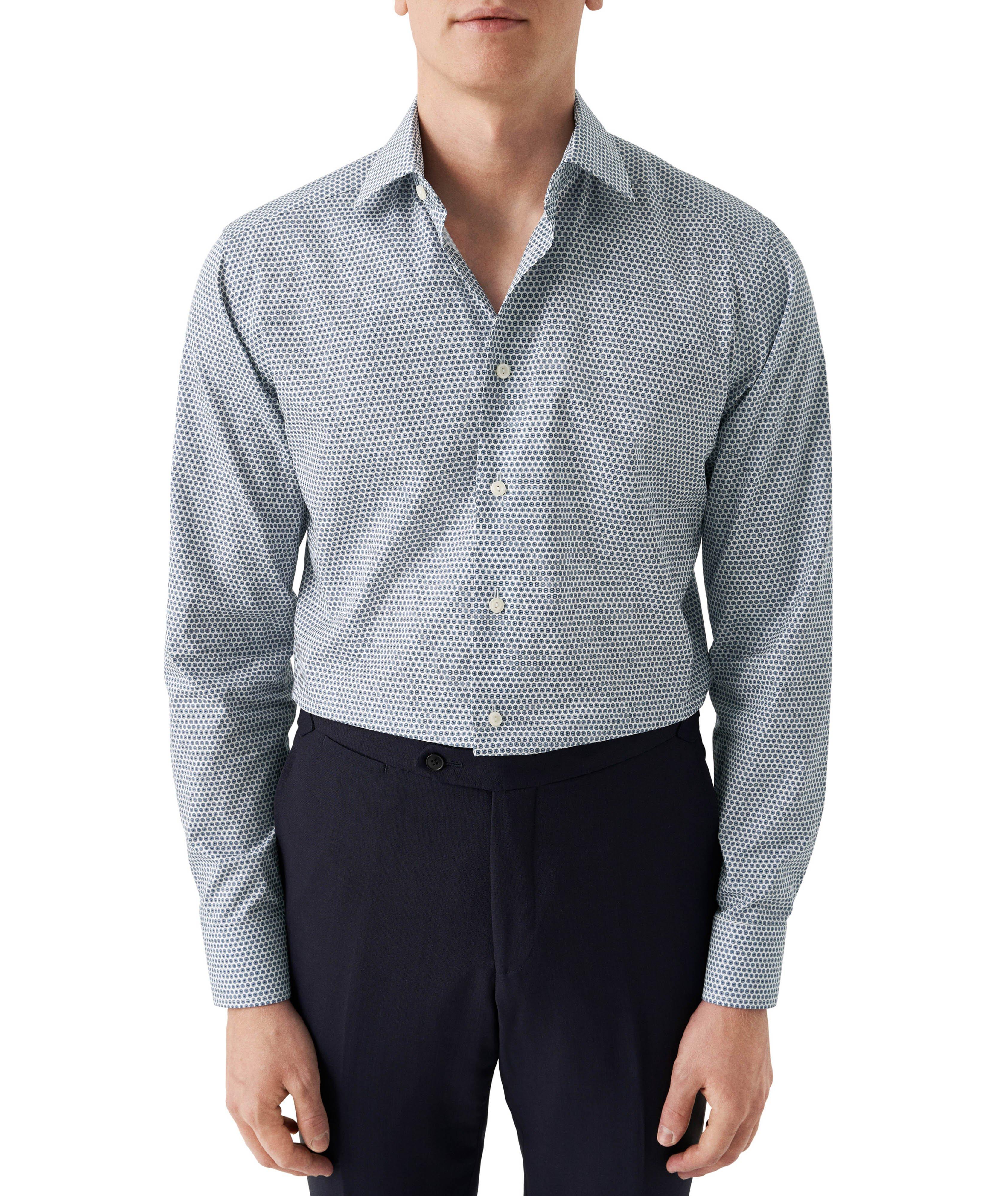 Contemporary-Fit Micro-Floral Dress Shirt image 1