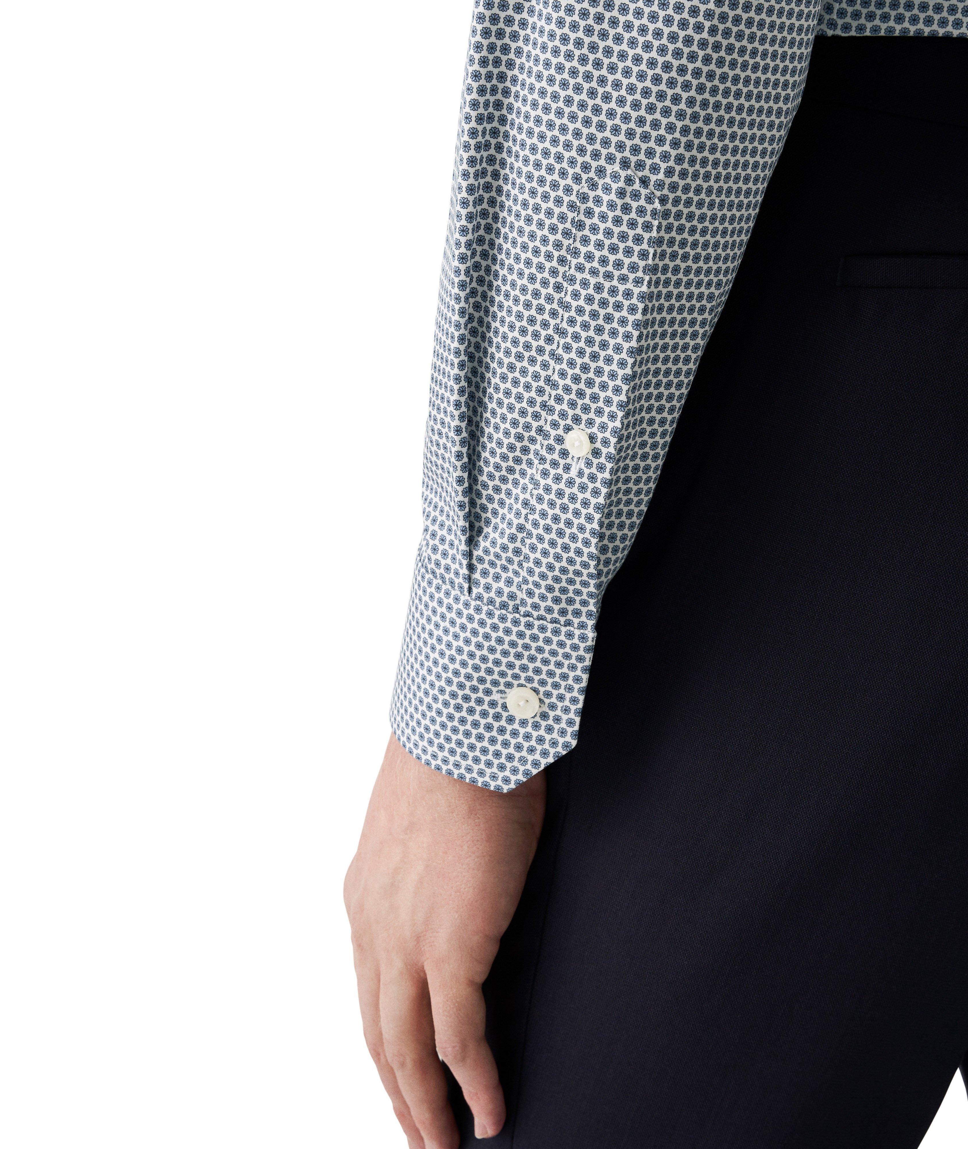 Contemporary-Fit Micro-Floral Dress Shirt image 4