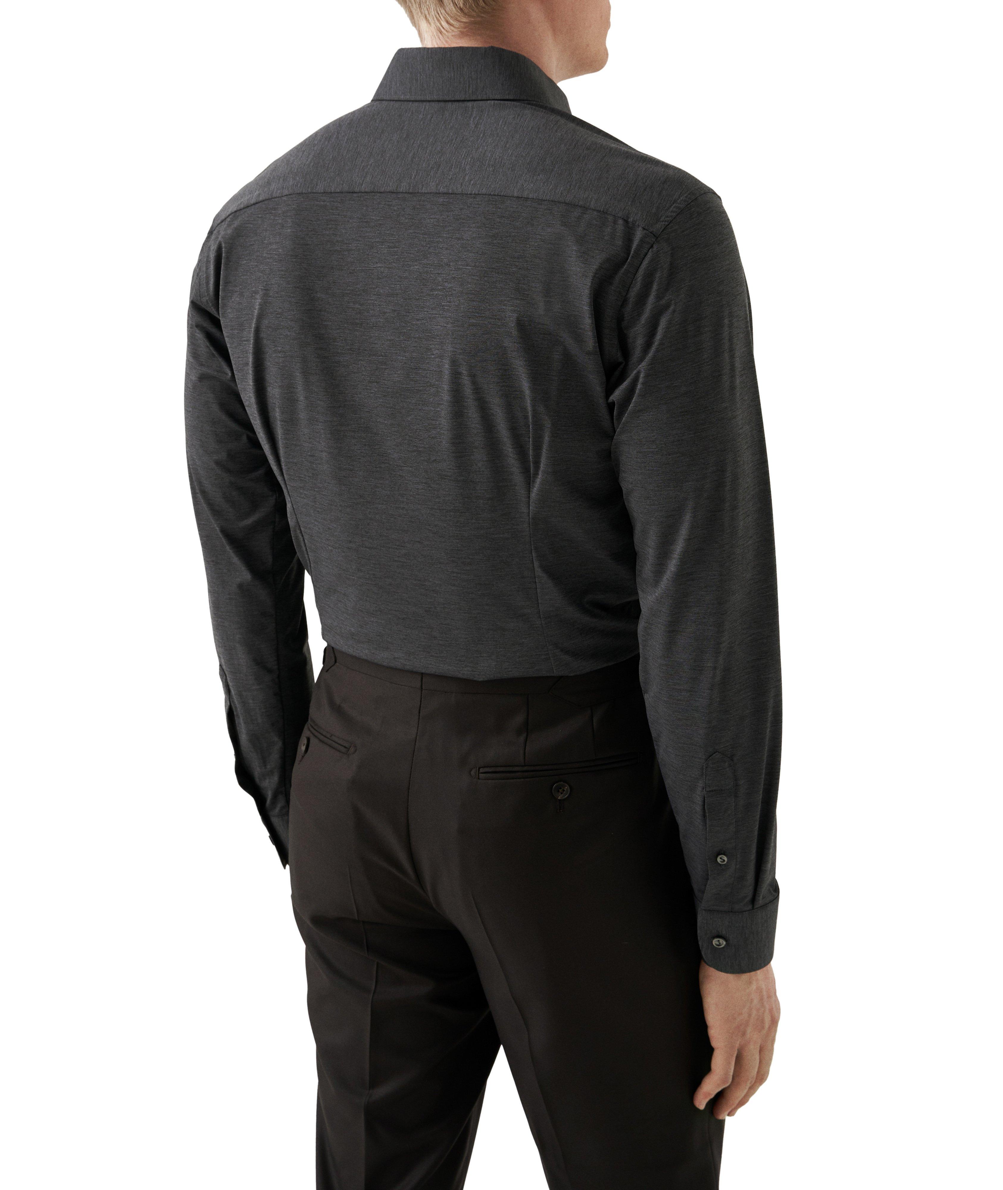 Slim-Fit Mélange Four-Way Stretch Shirt image 2