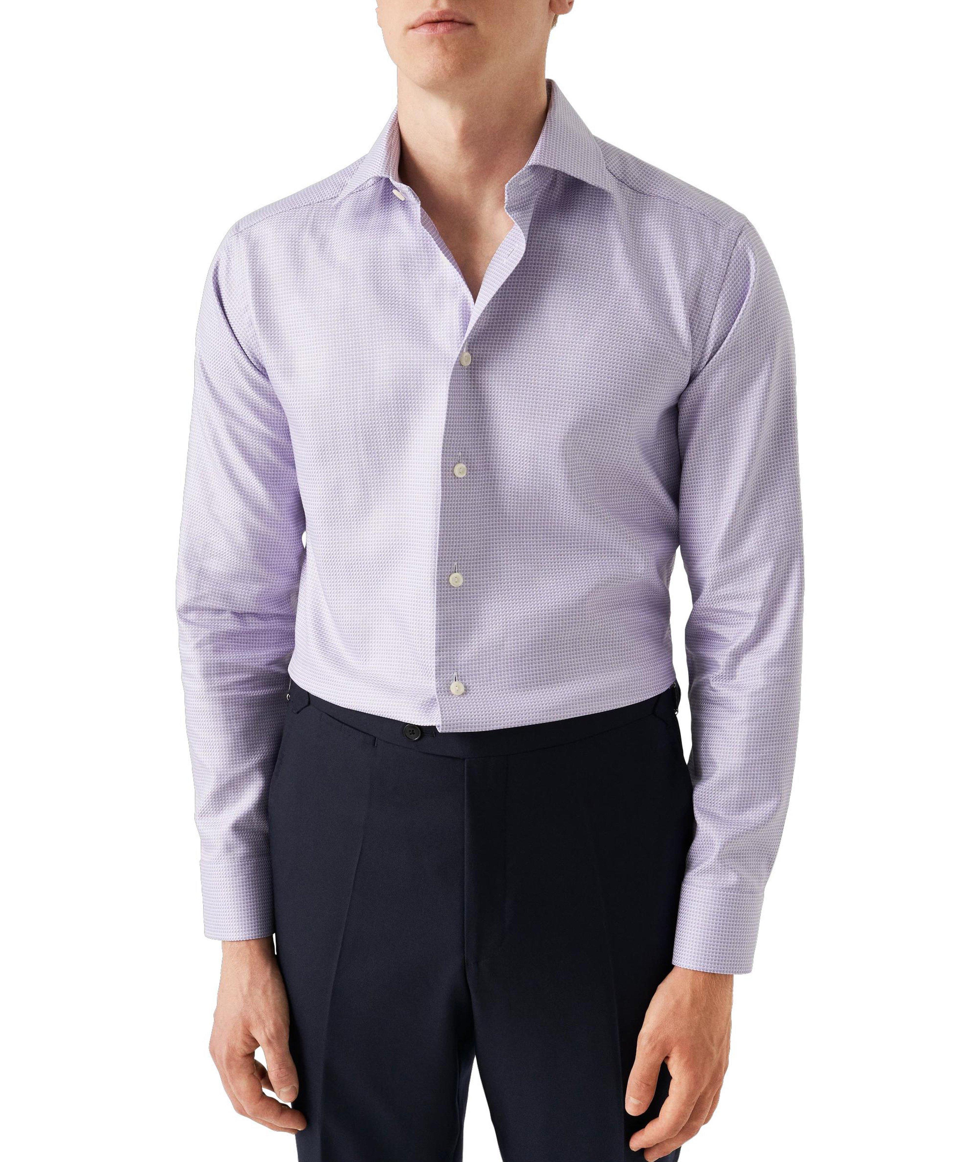 Contemporary-Fit Micro-Check King Shirt image 1