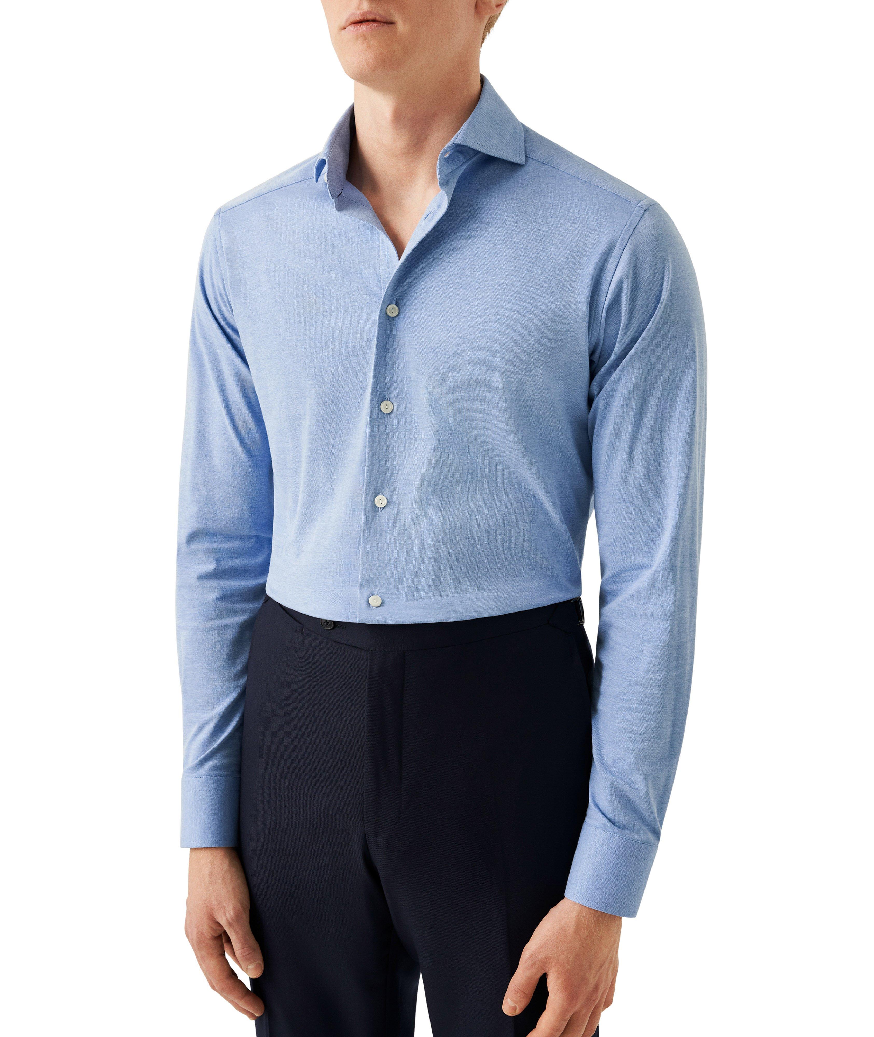 Contemporary-Fit Twill Four-Way Stretch Shirt image 1