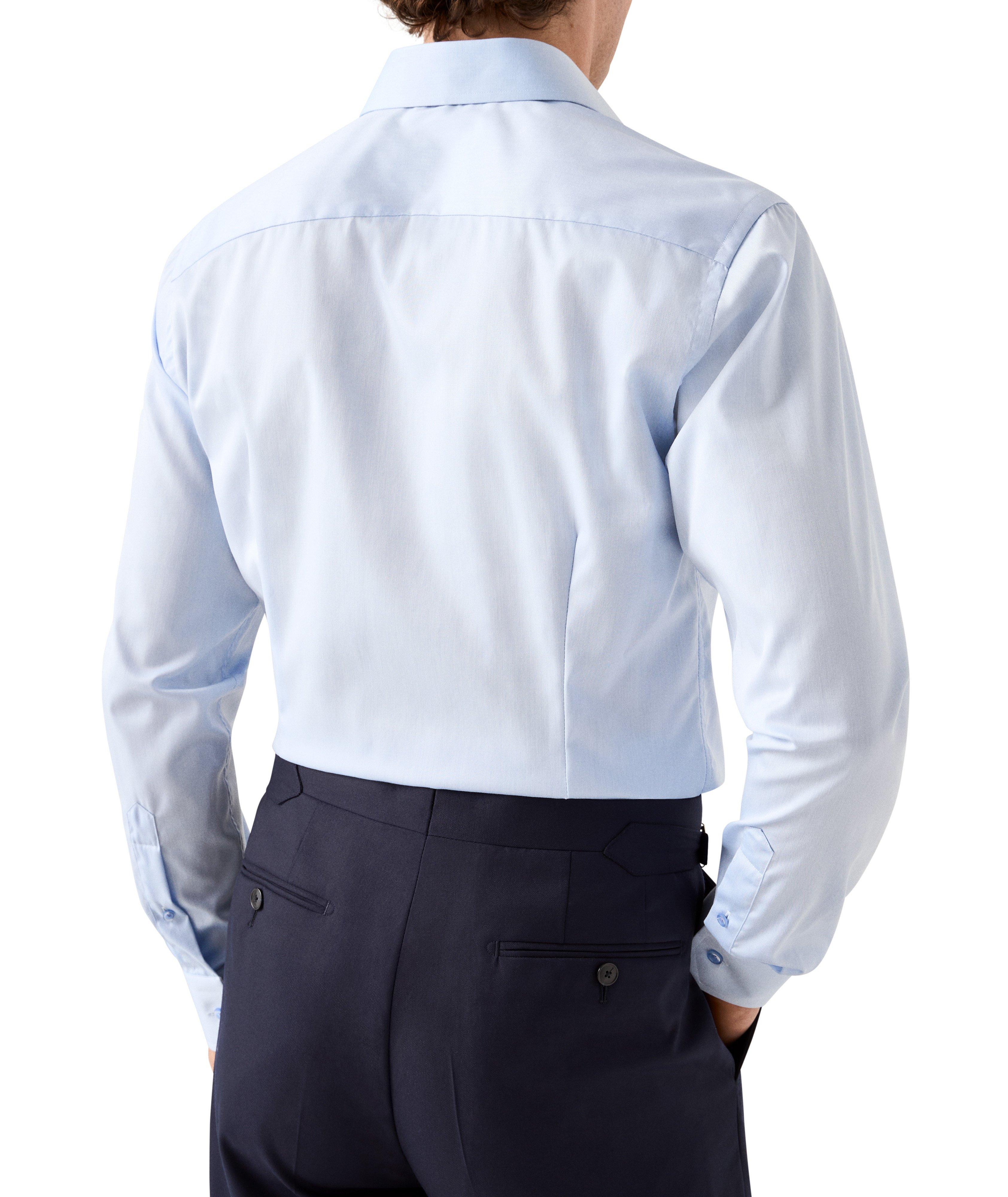 Slim-Fit Geometric Effect Dress Shirt  image 2