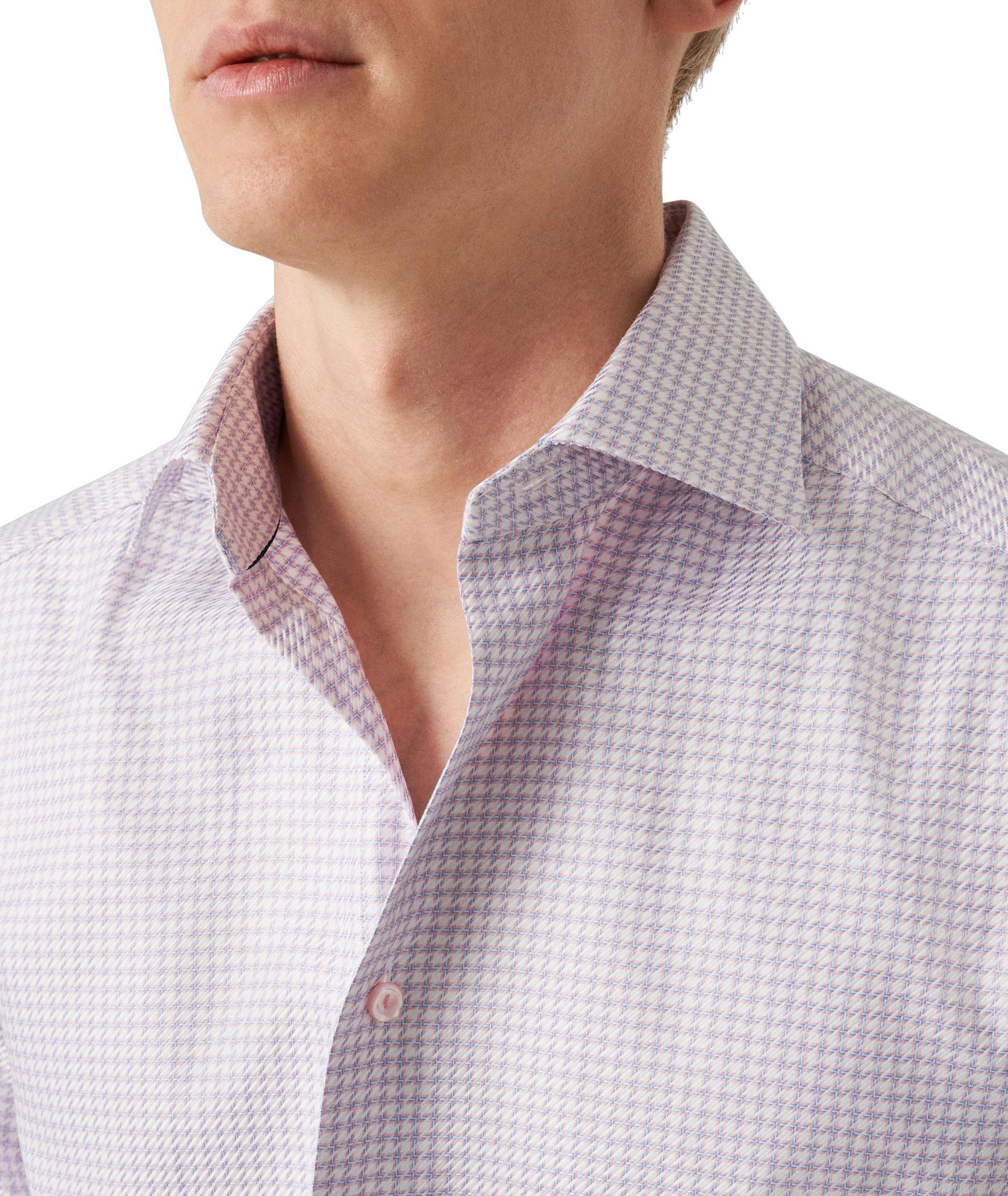 Contemporary-Fit Check Twill Dress Shirt image 3